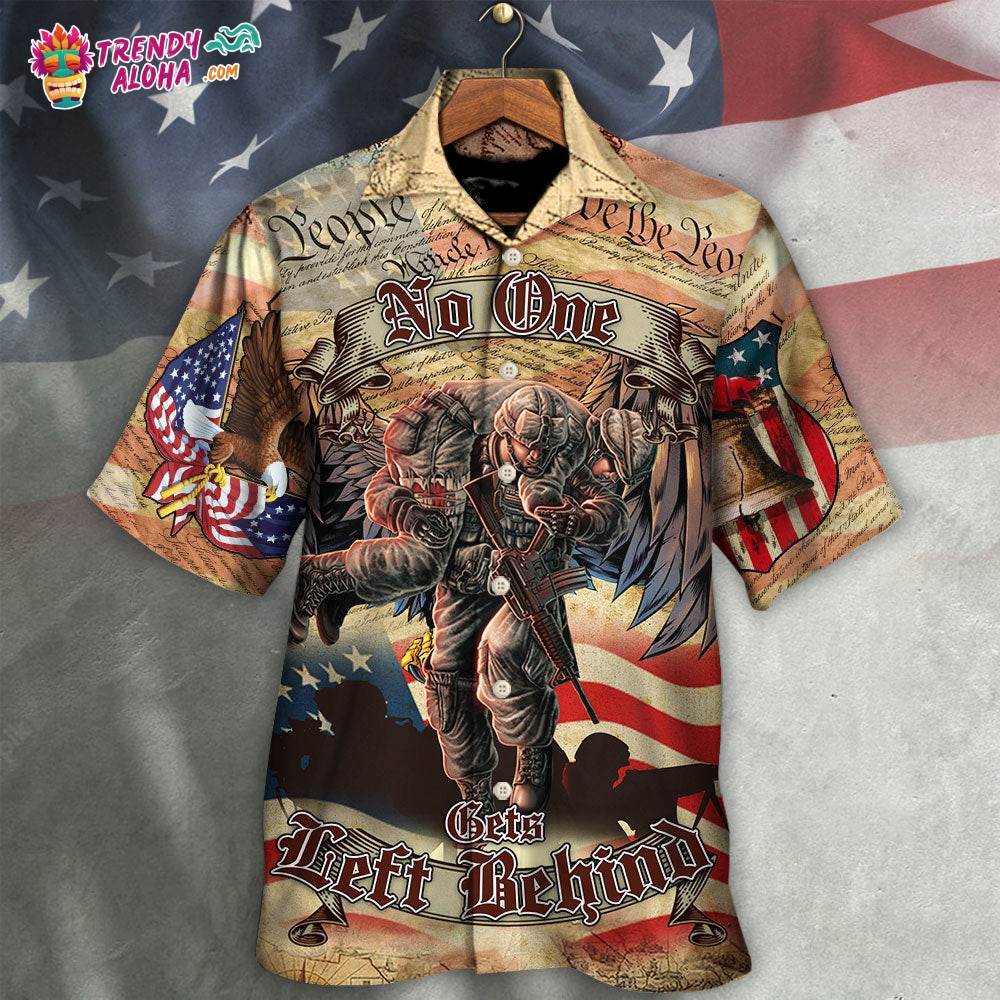 Veteran Cool No One Left Behind Cool And Classic Style Hawaiian Shirt – Trendy Aloha