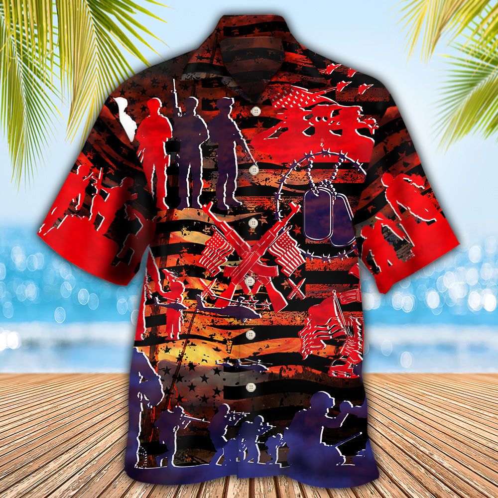 Veteran Independence Day Fought For Our Democracy – Hawaiian Shirt