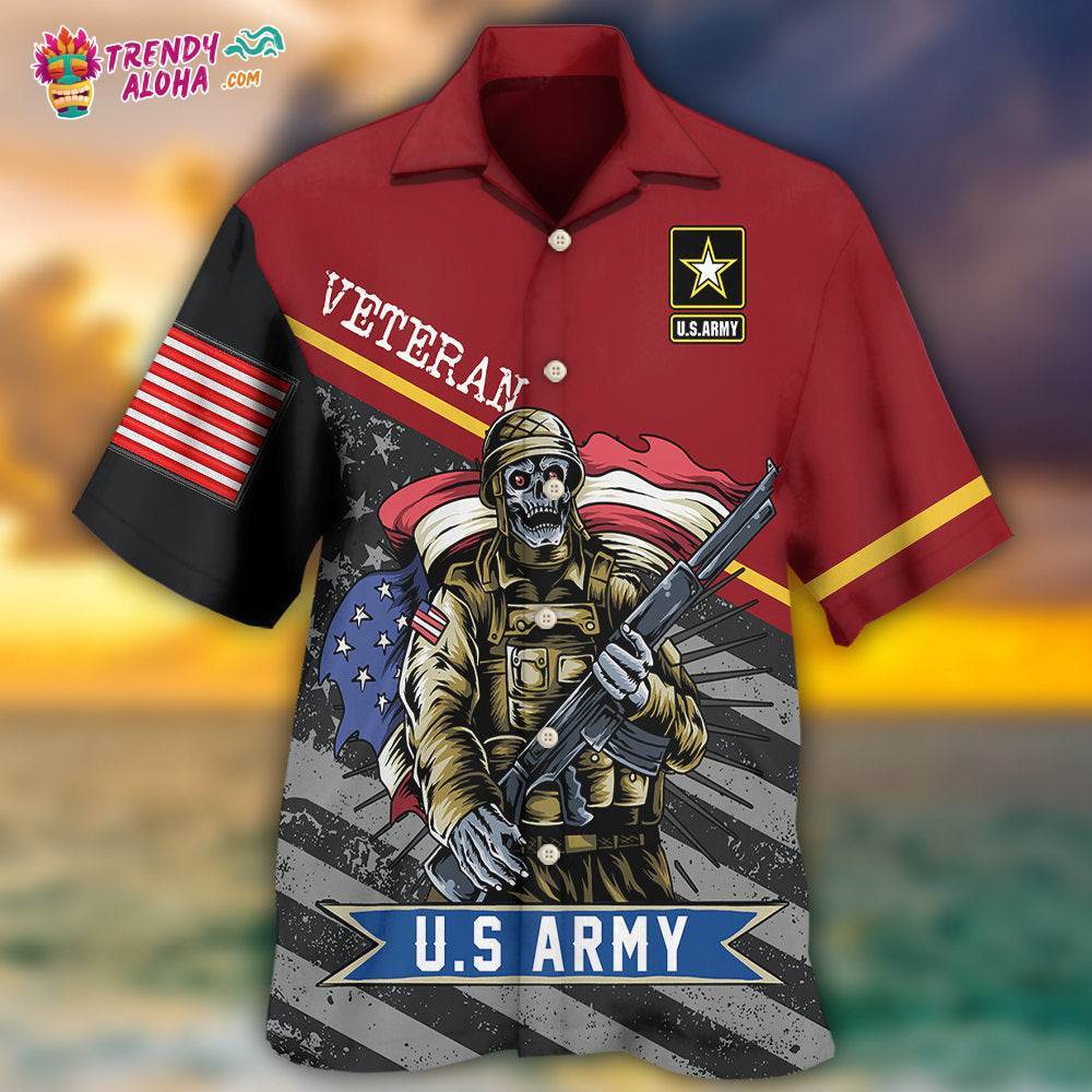 Veteran U.S Army I Am A Grumpy Veteran Hawaiian Shirt – Trendy Aloha
