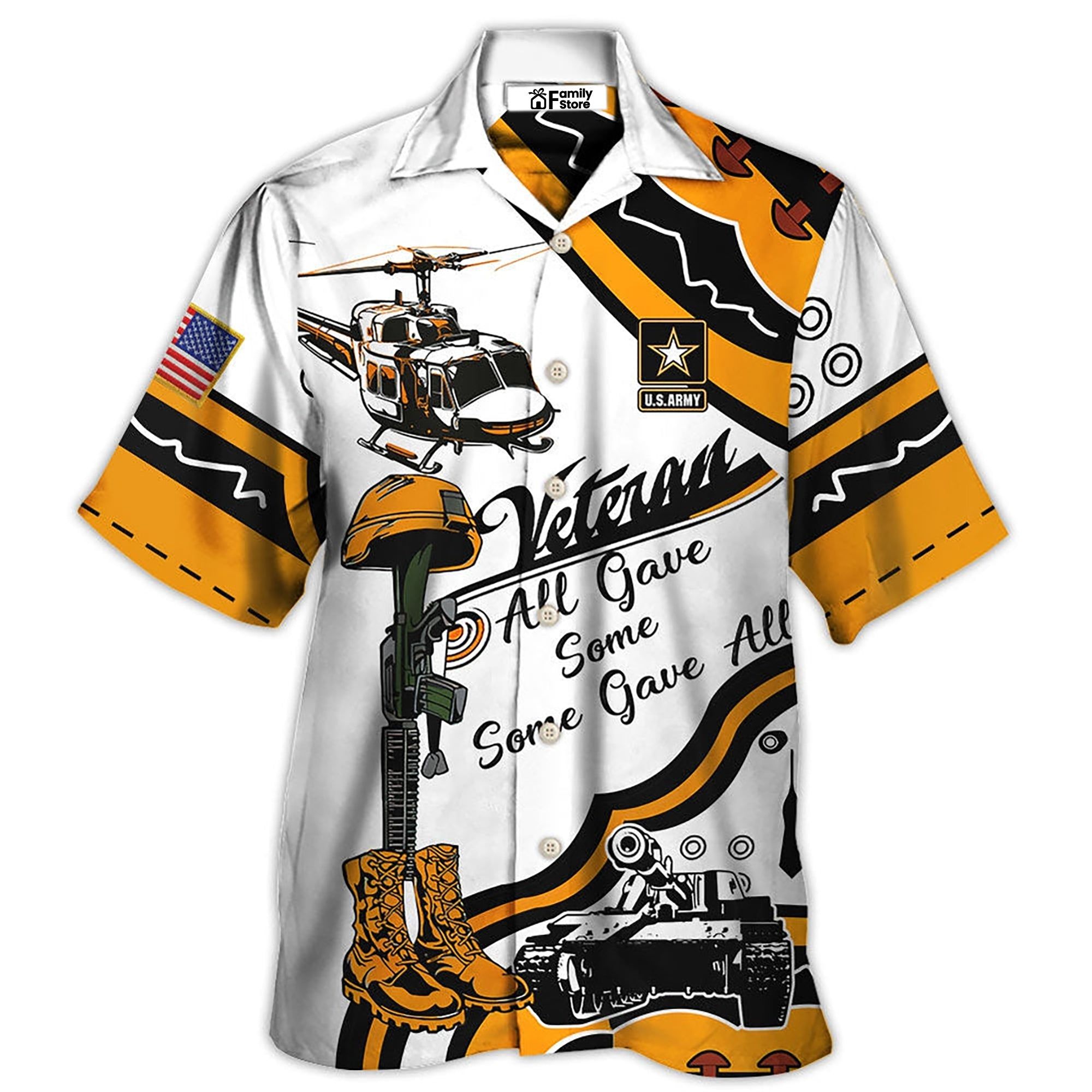 Veteran Us Army All Gave Some Some Gave All Yellow So Proud – Hawaiian Shirt Veteran Us Army All Gave Some Some Gave All Yellow So Proud – Hawaiian Shirt