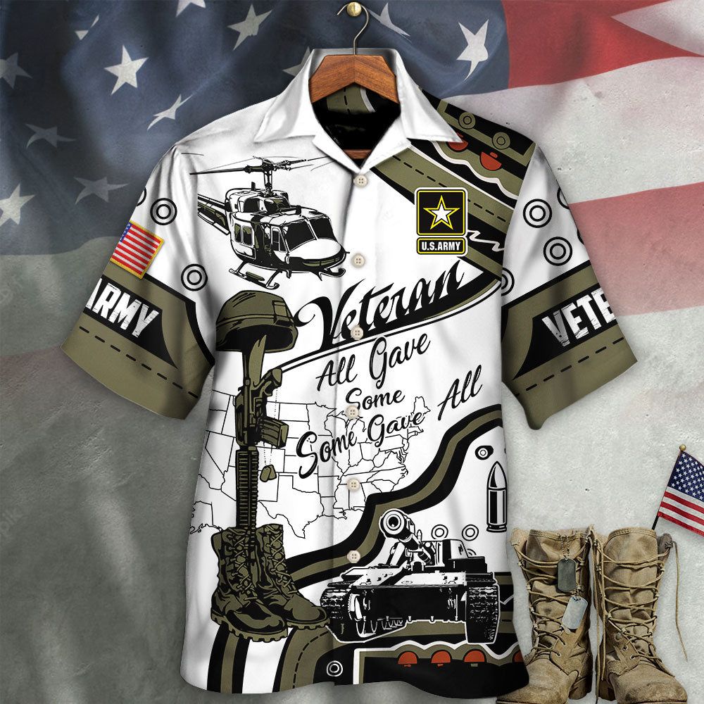 Veteran Us Army Some Gave All With Blue Style – Hawaiian Shirt