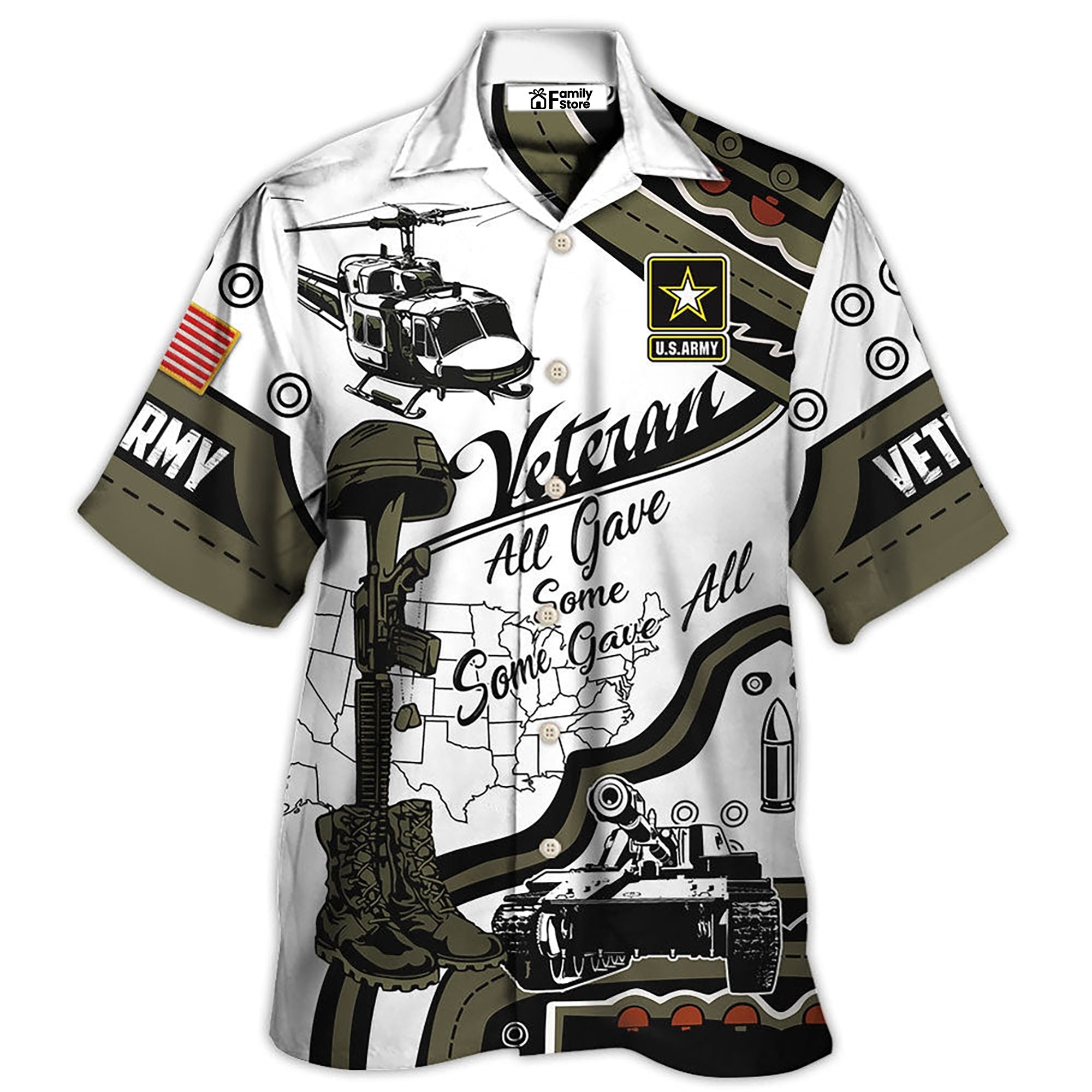 Veteran Us Army Some Gave All With Blue Style – Hawaiian Shirt Veteran Us Army Some Gave All With Blue Style – Hawaiian Shirt