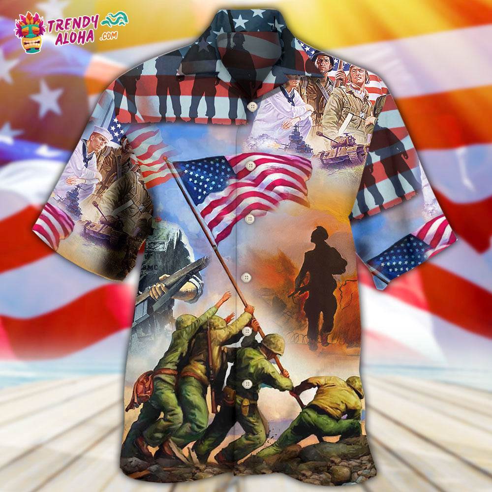 Veteran Usa Veteran Proud Hawaiian Shirt – Trendy Aloha