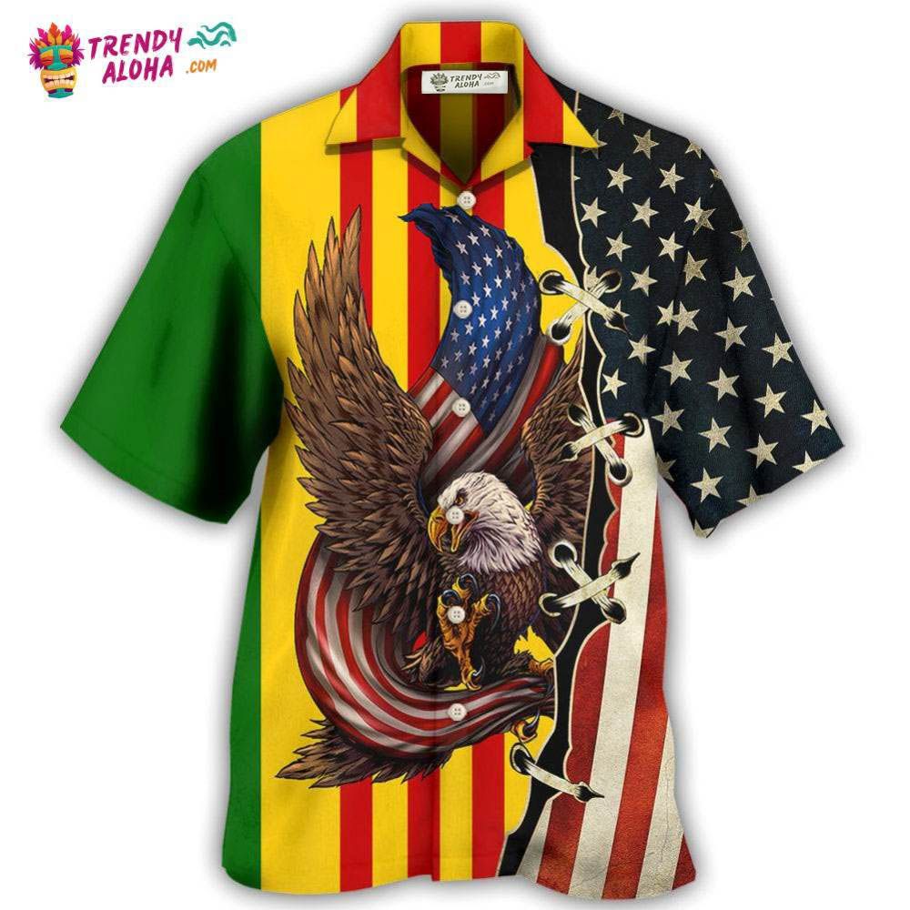 Veteran Vietnam Veteran Eagle Proud Hawaiian Shirt – Trendy Aloha
