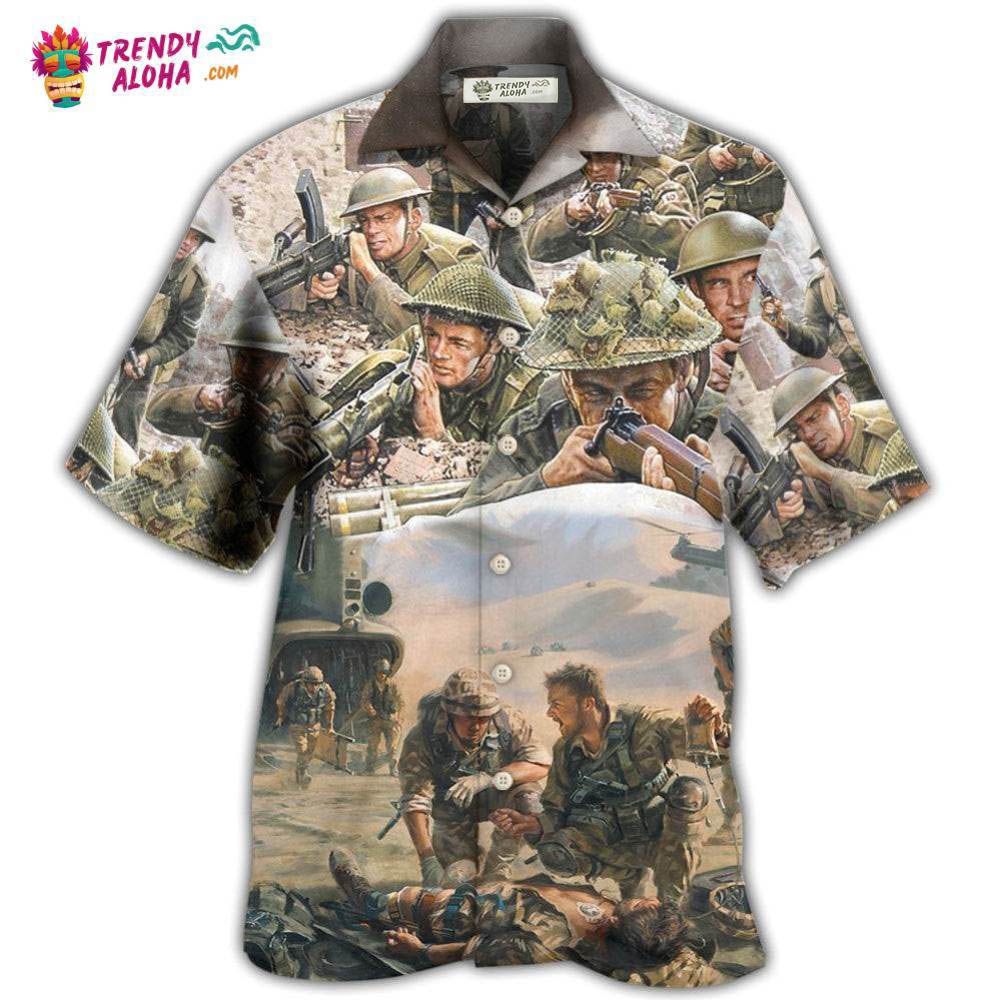 Veteran War Painting Fighting Together Hawaiian Shirt – Trendy Aloha Veteran War Painting Fighting Together Hawaiian Shirt – Trendy Aloha