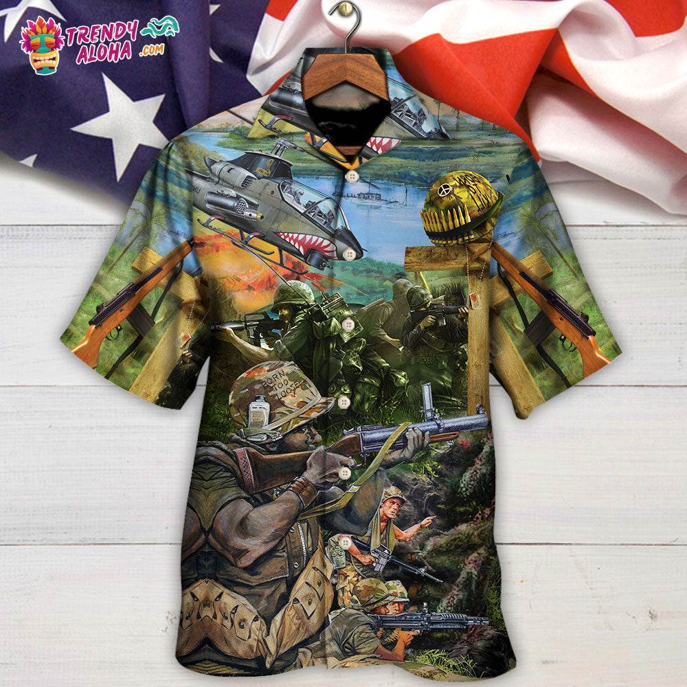 Veteran With Respect Honorand Gratitude With Helicopter Hawaiian Shirt – Trendy Aloha