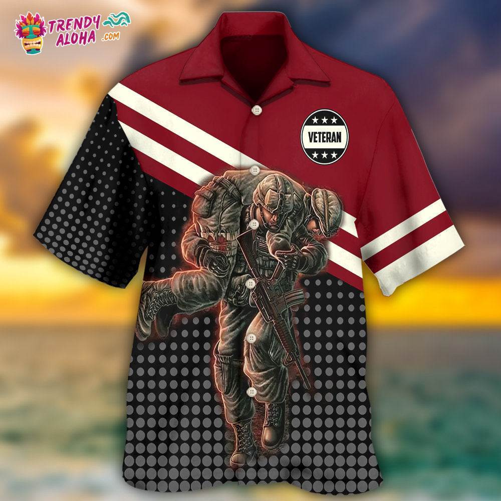 Veteran You May See Me Struggle But You Will Never See Me Quit Hawaiian Shirt – Trendy Aloha