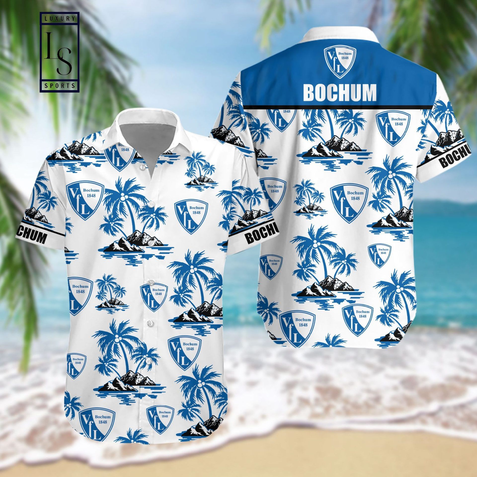 Vfl Bochum 1848 Coconut Tree Trendy Hawaiian Shirt Aloha Shirt