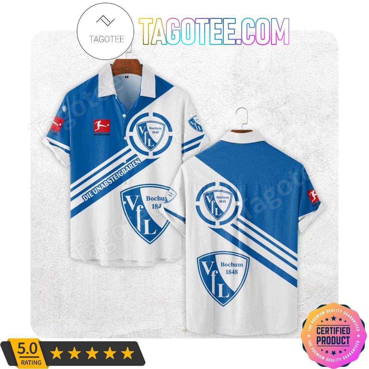 Vfl Bochum Bundesliga Hawaiian Shirt