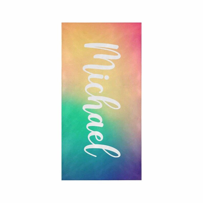 Vibrant Colorful Personalized Beach Towels Perfect for Summer Fun