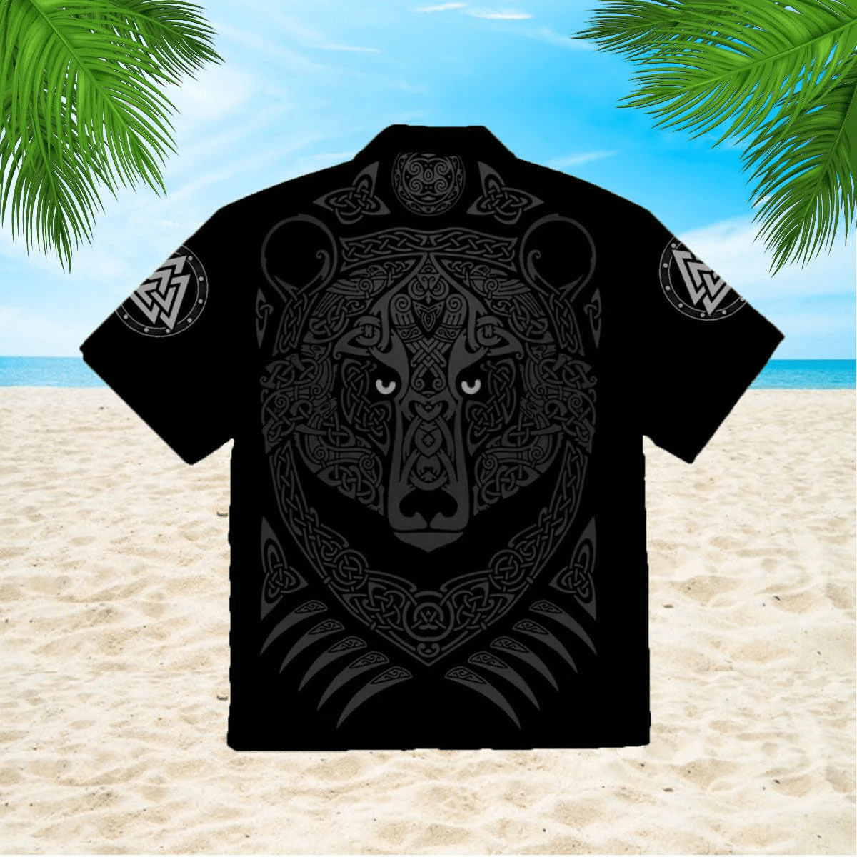 Viking Angry Moon Wolf Trendy Hawaiian Shirt