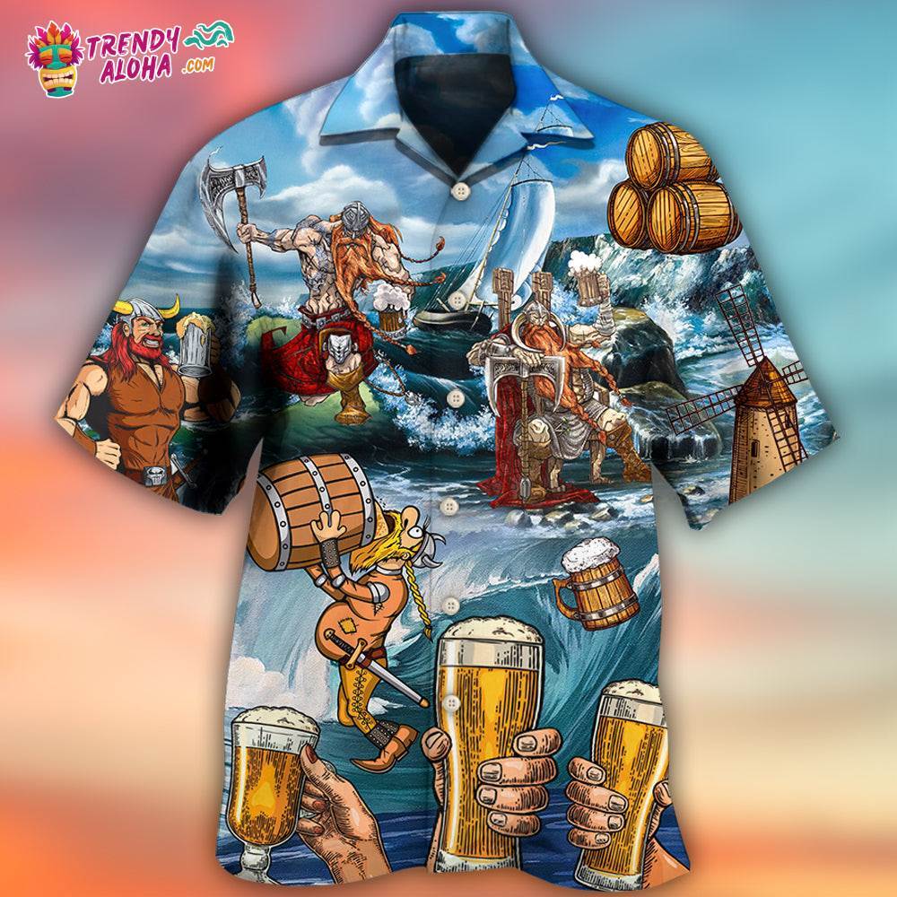 Viking Beer Style I Love It And I Drink It Hawaiian Shirt – Trendy Aloha