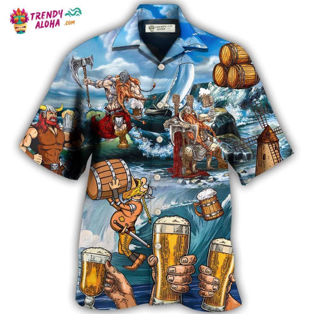 Viking Beer Style I Love It And I Drink It Hawaiian Shirt – Trendy Aloha