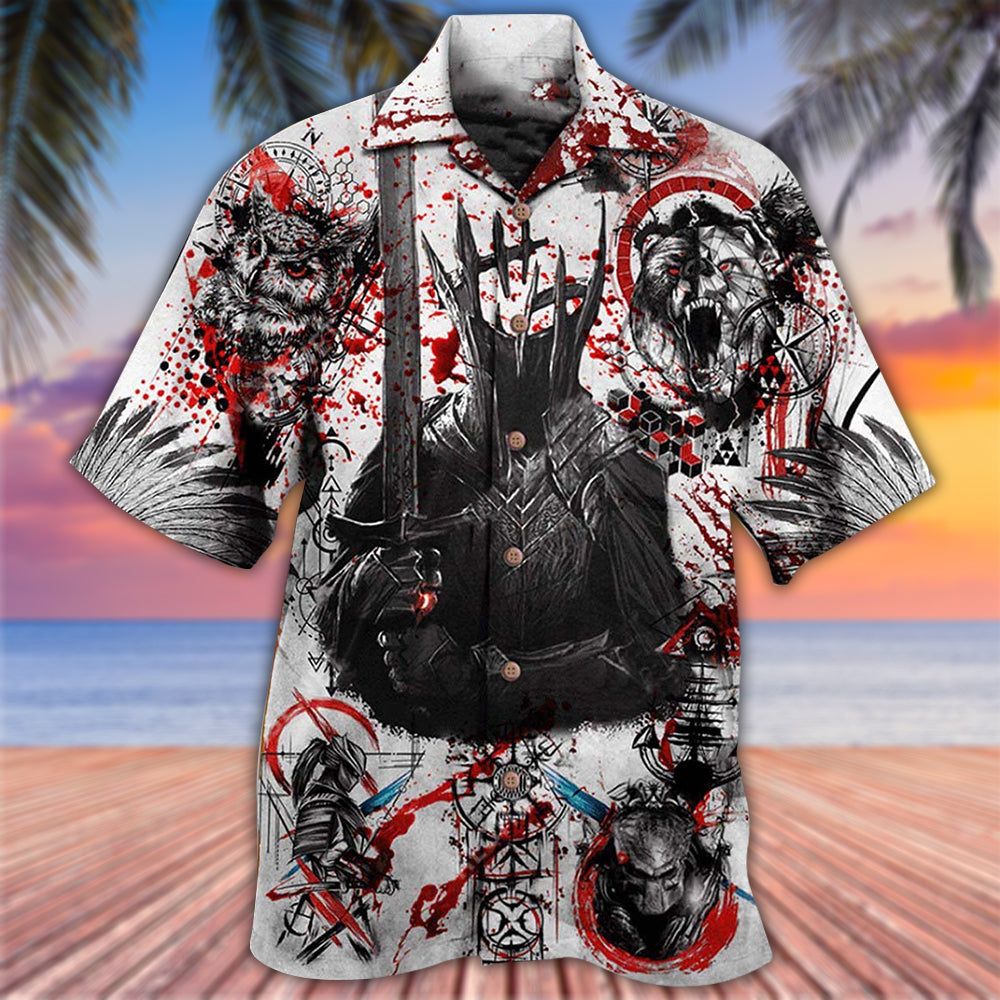 Viking Dare To Fight With Knight Hawaiian Shirt