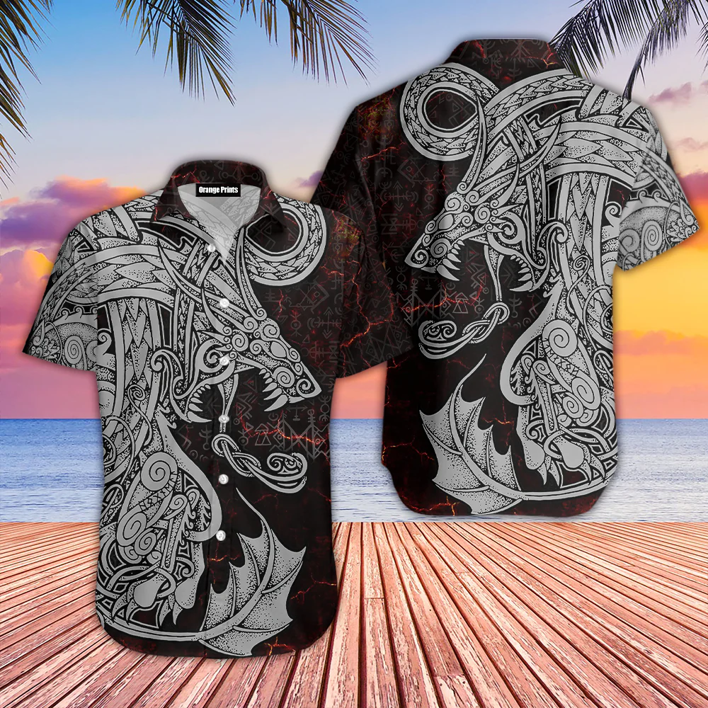 Viking Dragon Trendy Hawaiian Shirt