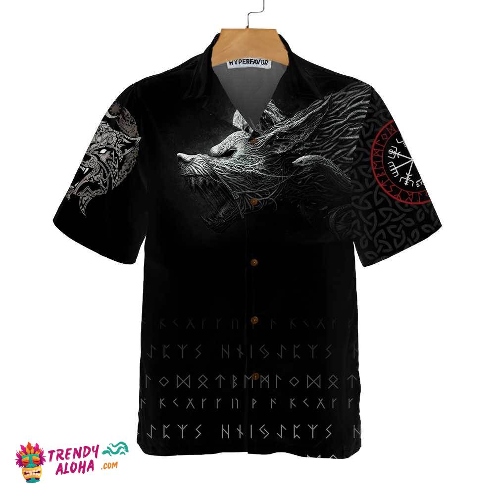 Viking Fenrir Wolf Hawaiian Shirt
