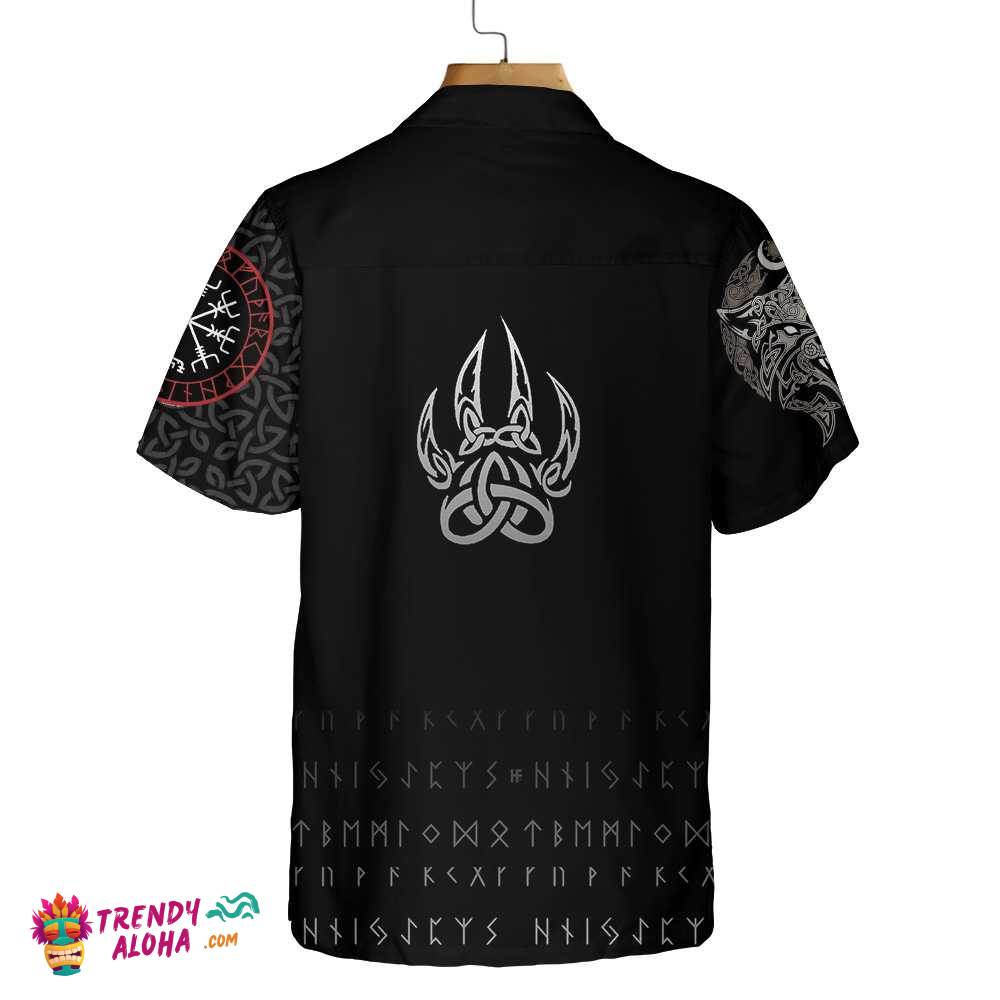 Viking Fenrir Wolf Hawaiian Shirt Viking Fenrir Wolf Hawaiian Shirt