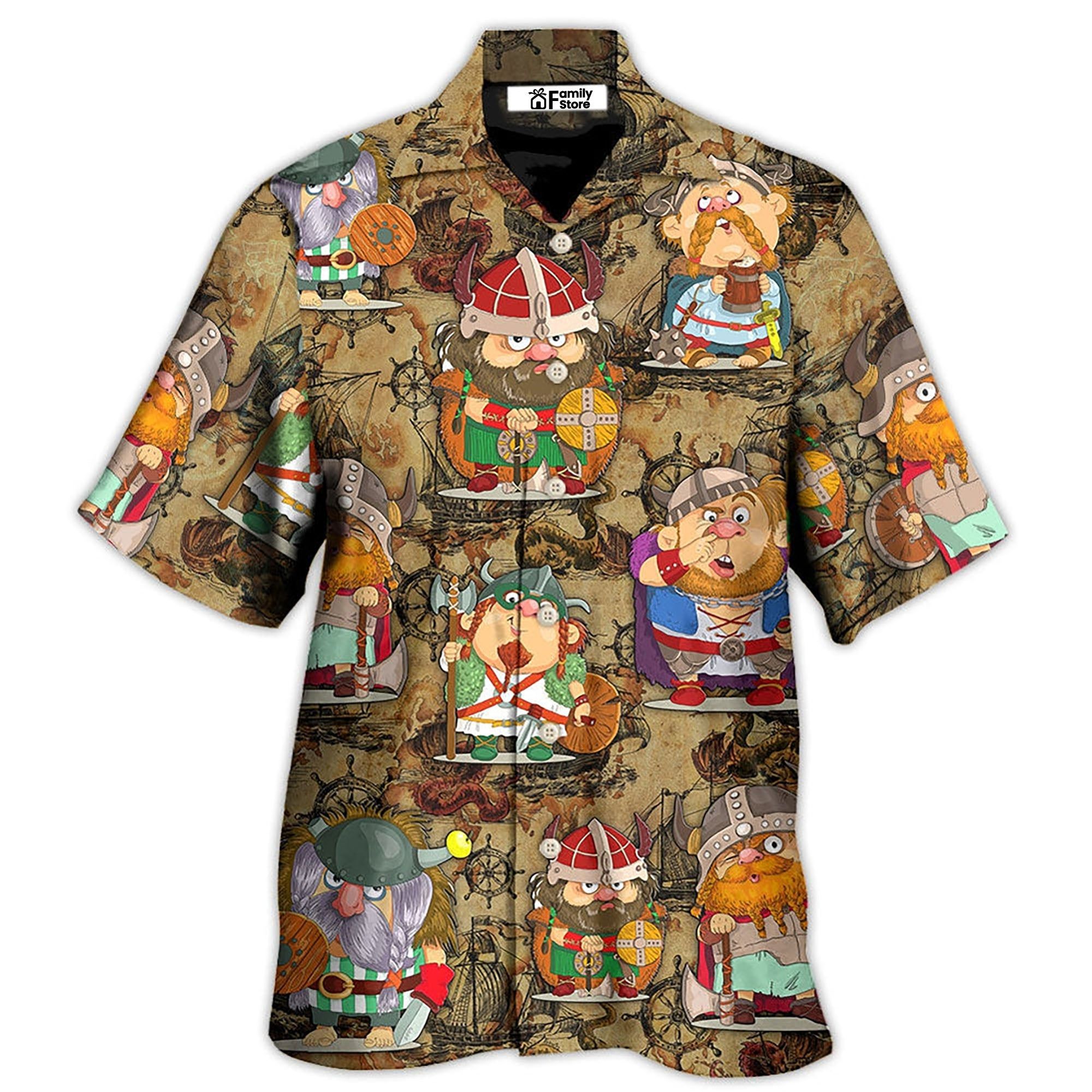 Viking Funny Viking Map Art Hawaiian Shirt Viking Funny Viking Map Art Hawaiian Shirt