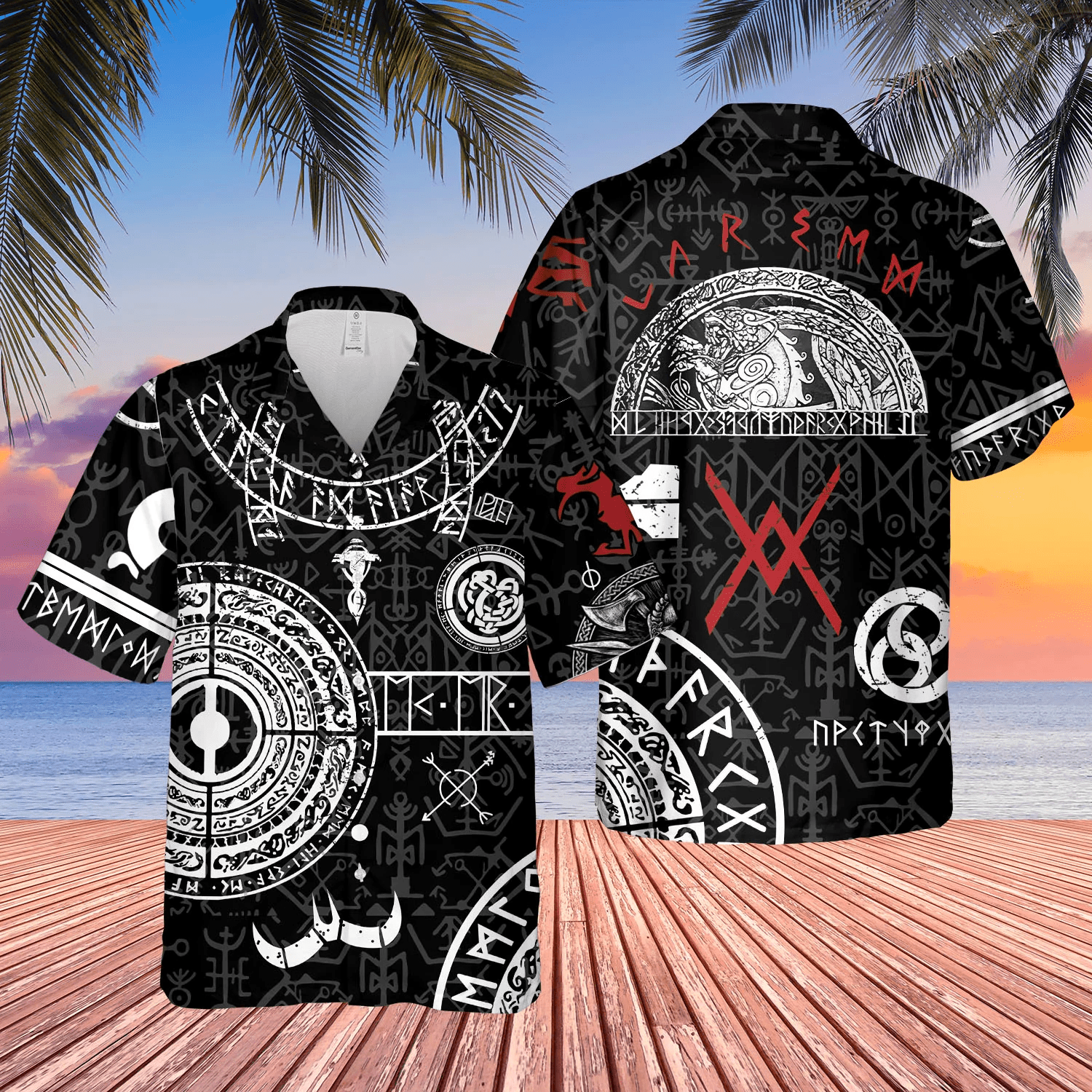Viking God Of War Hawaiian Shirt For Aloha Shirt
