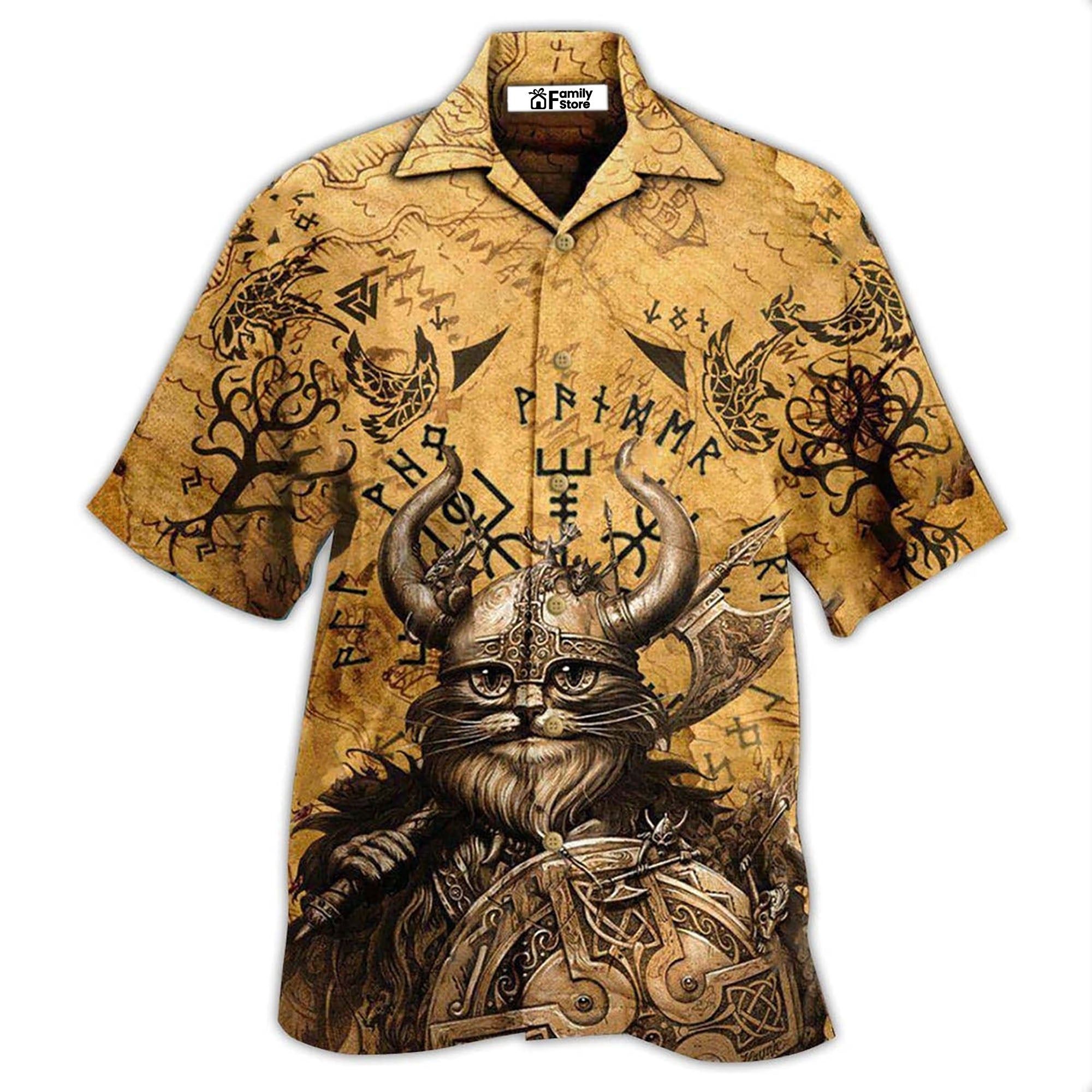 Viking Good Meows Go To Heaven Bad Meows Go To Valhalla Hawaiian Shirt Viking Good Meows Go To Heaven Bad Meows Go To Valhalla Hawaiian Shirt