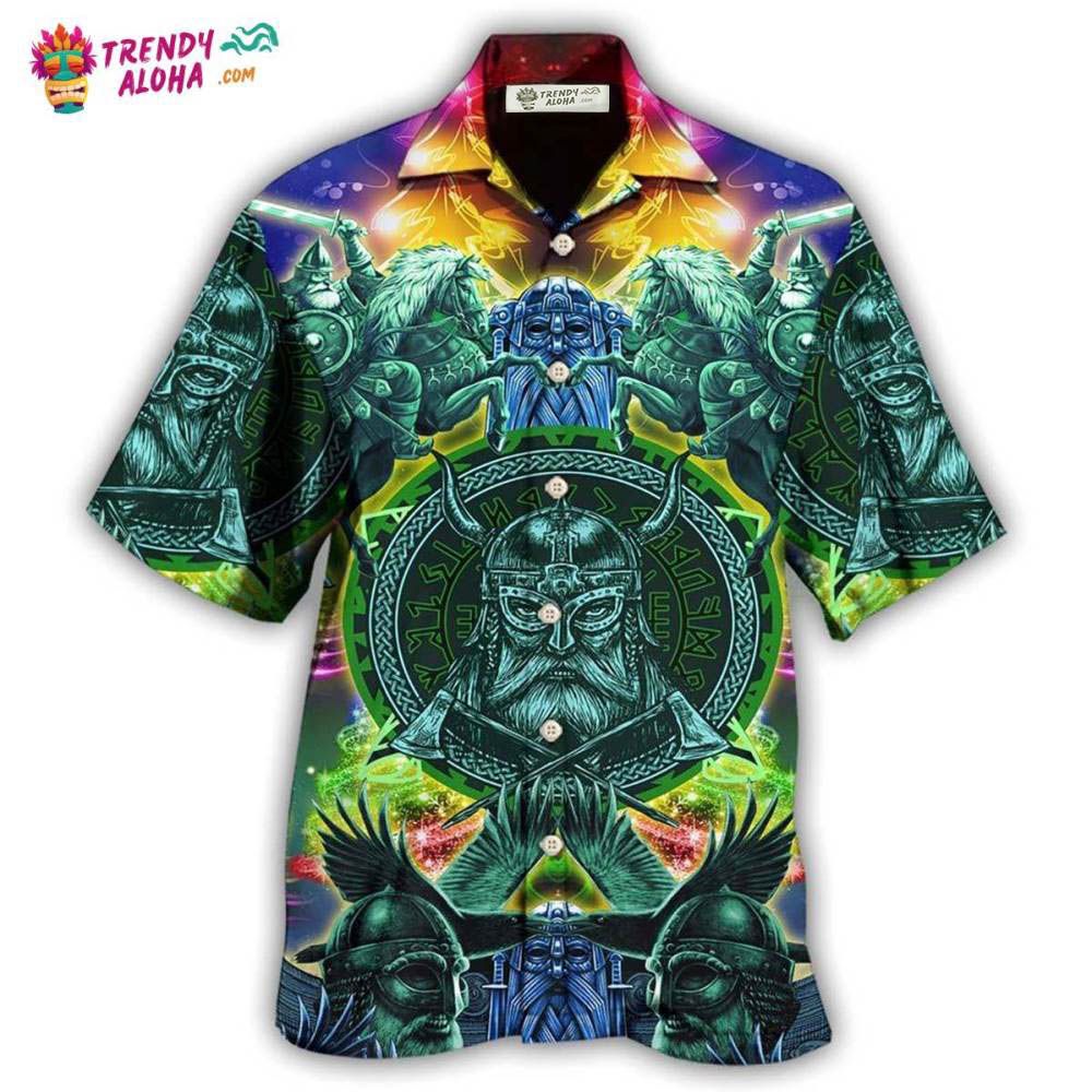 Viking Green Cool Christmas Style Hawaiian Shirt – Trendy Aloha