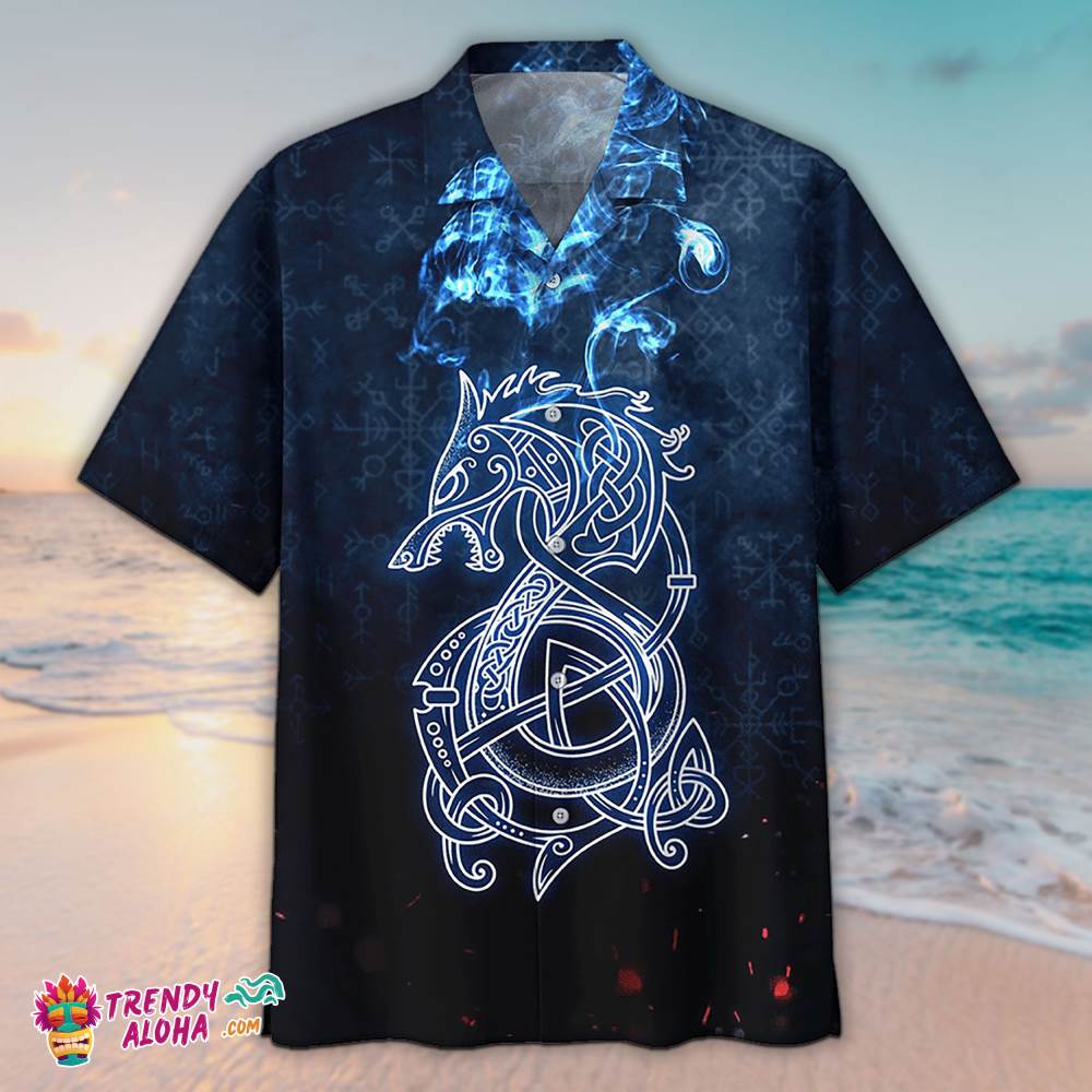 Viking Hawaiian Tee Shirt, Aloha Hawaiian Shirts