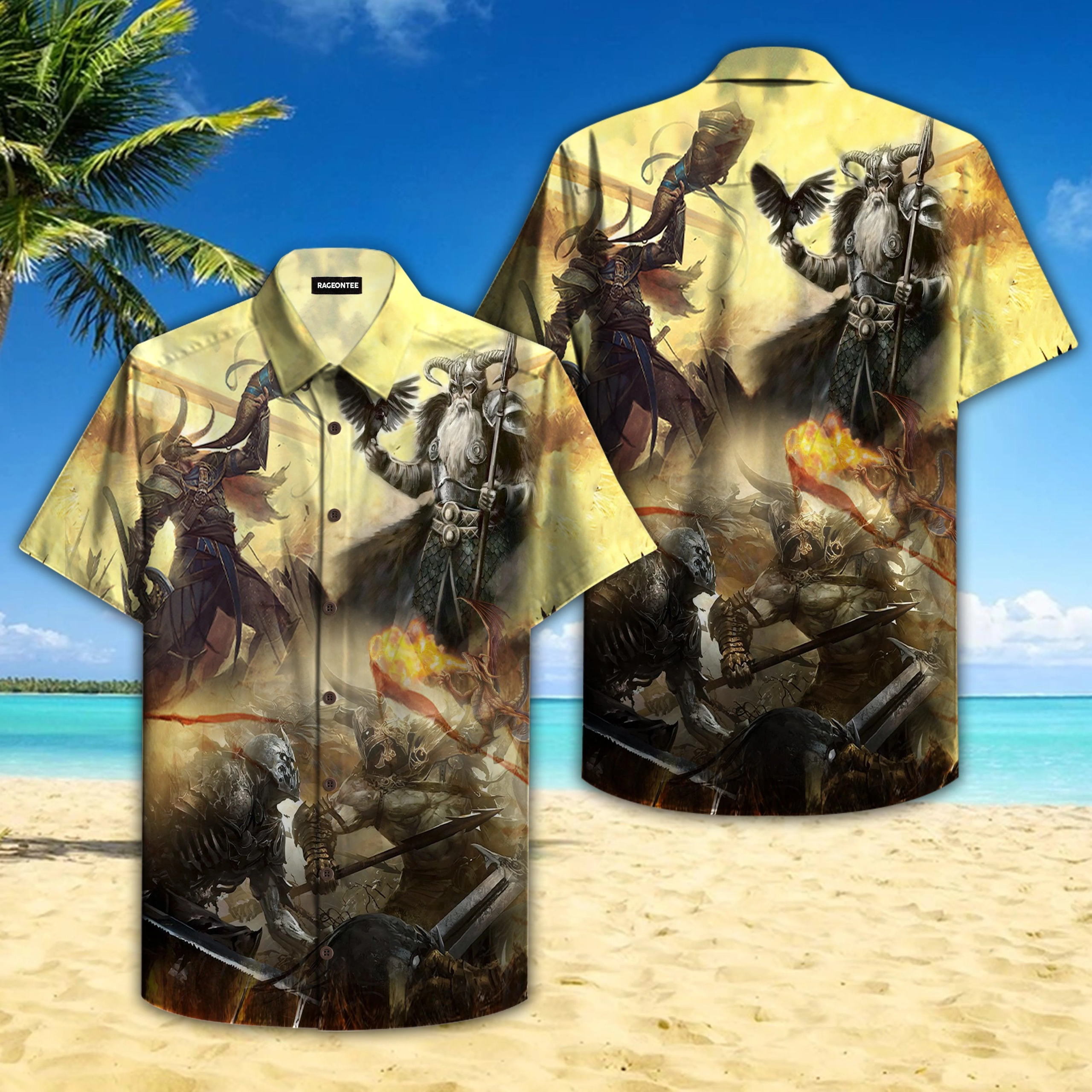 Viking Historical Trendy Hawaiian Shirt