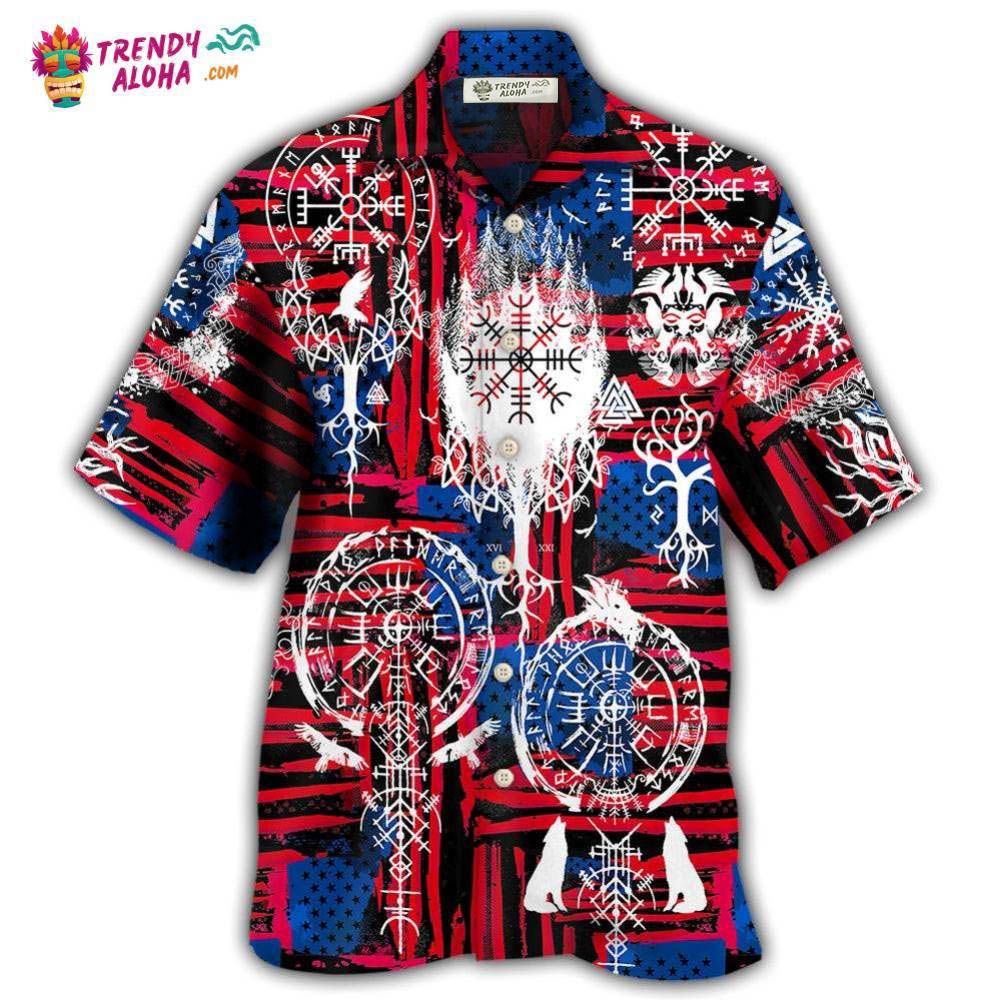 Viking Independence Day Compass Vegvisir Hawaiian Shirt – Trendy Aloha Viking Independence Day Compass Vegvisir Hawaiian Shirt – Trendy Aloha