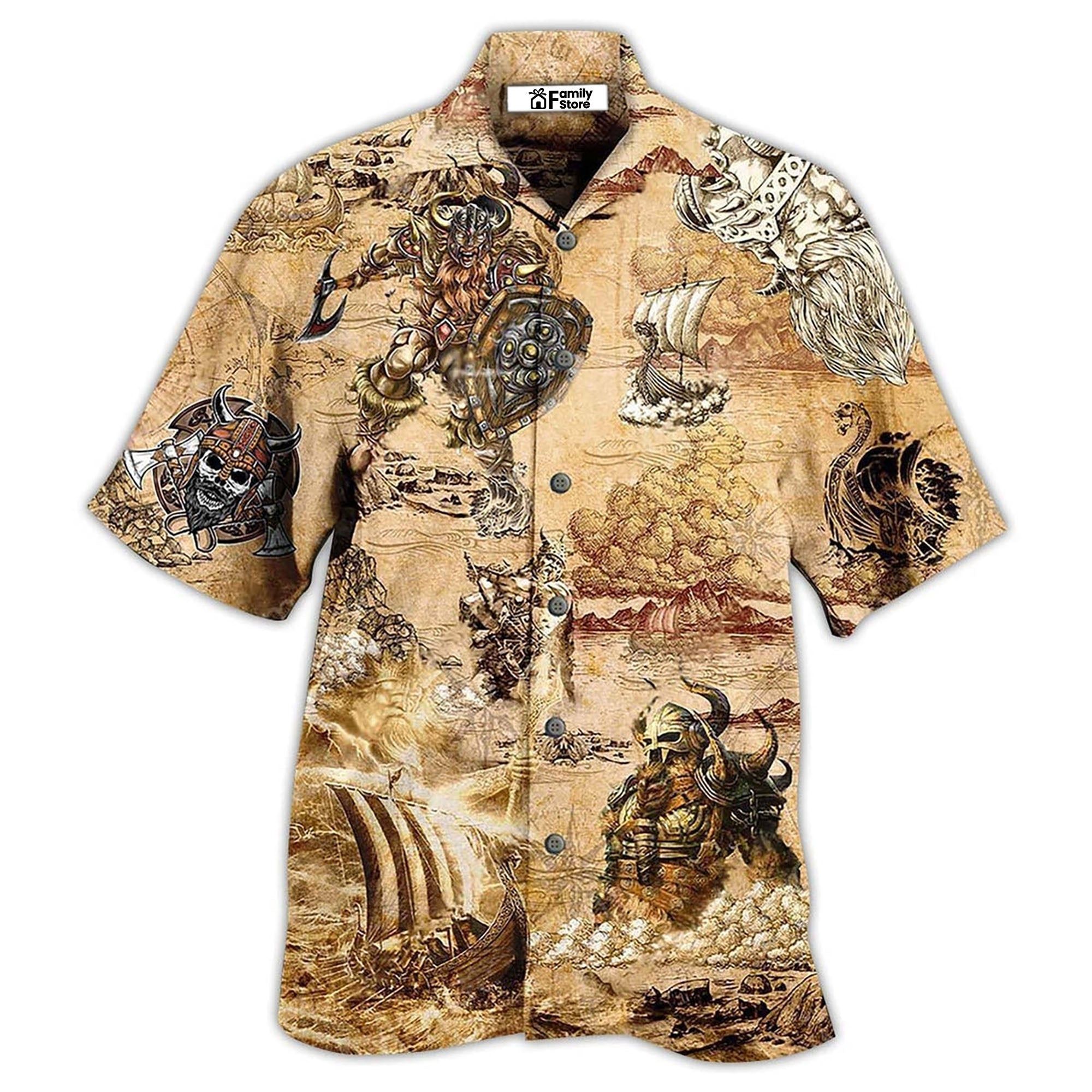 Viking Map War Hawaiian Shirt Viking Map War Hawaiian Shirt