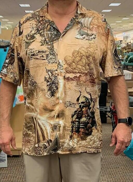 Viking Map War Hawaiian Shirt
