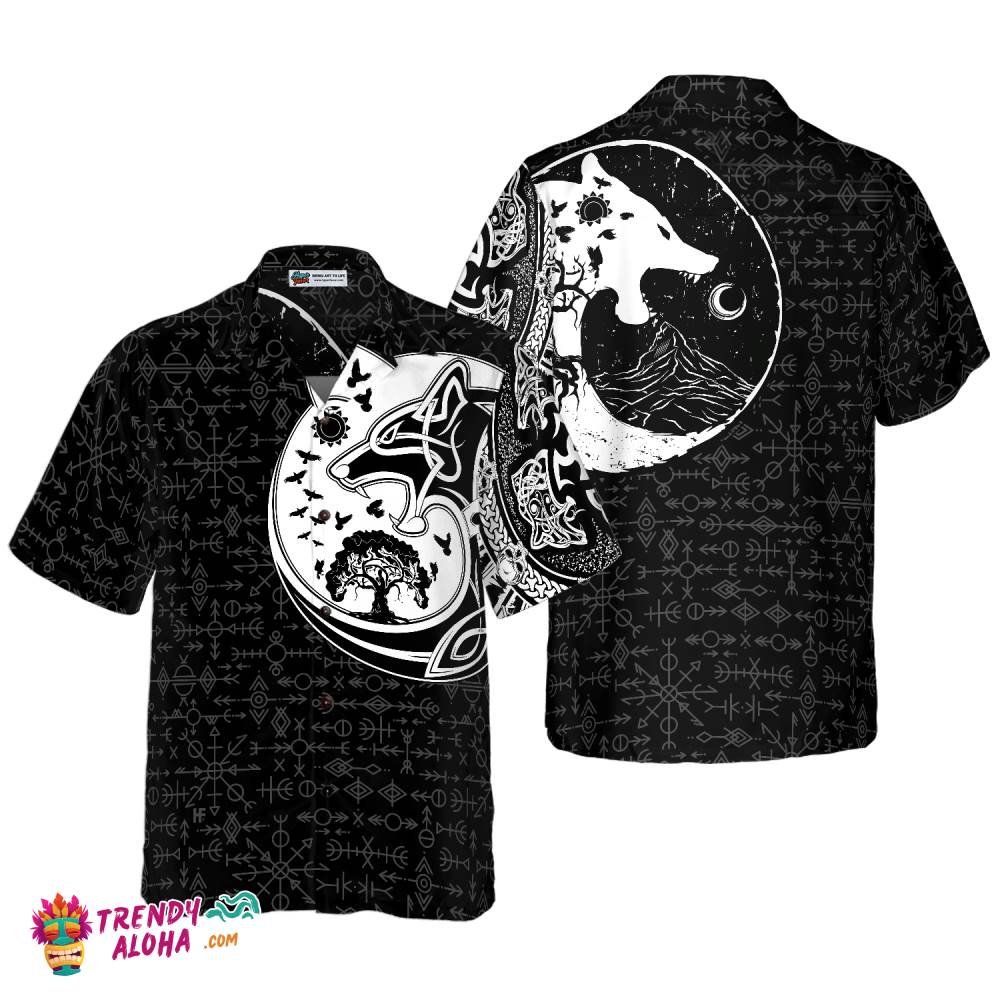 Viking Myths Wolf Hawaiian Shirt Viking Myths Wolf Hawaiian Shirt