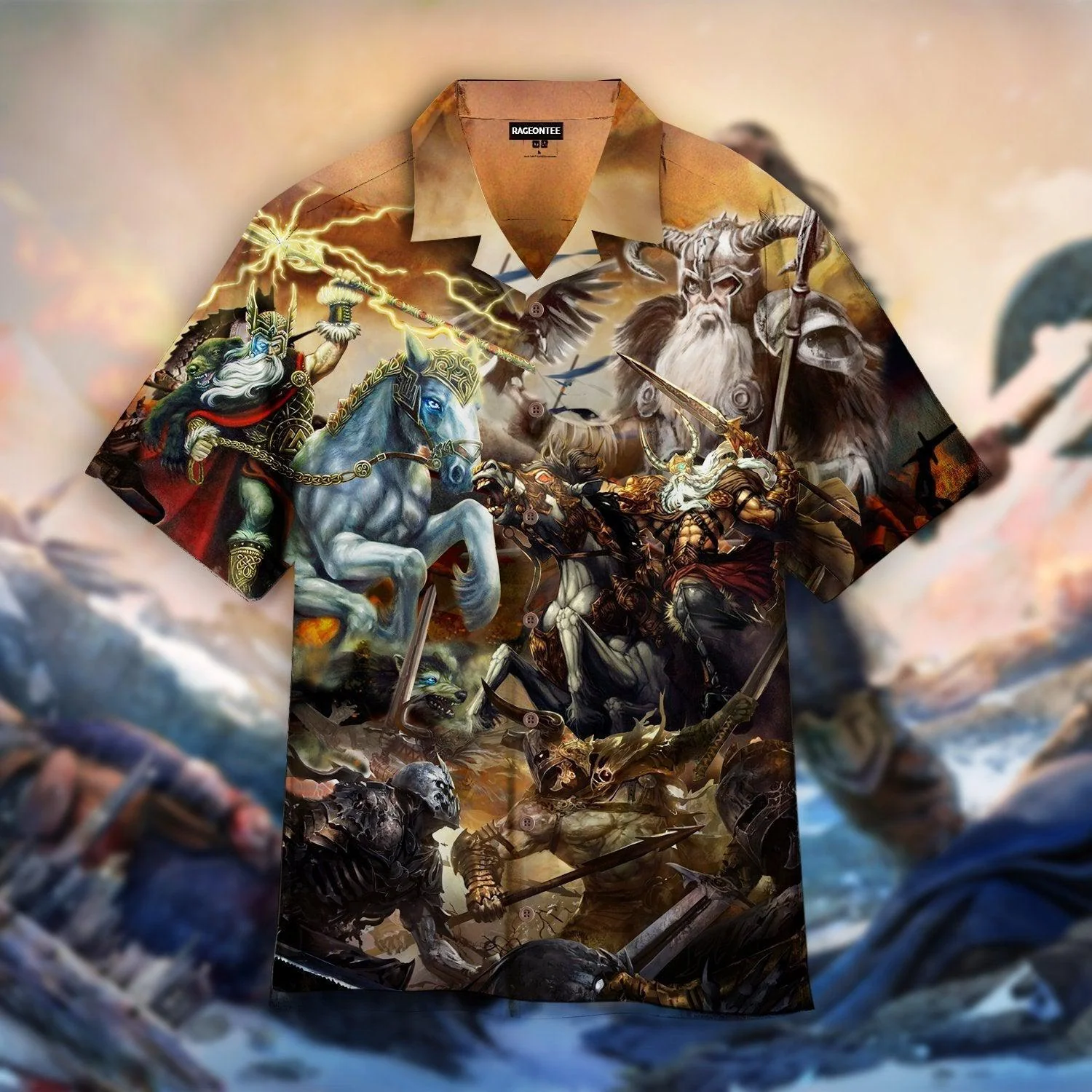 Viking Odin Trendy Hawaiian Shirt