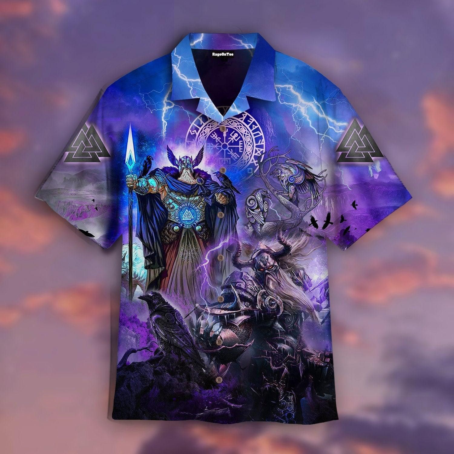 Viking Odin Trendy Hawaiian Shirt