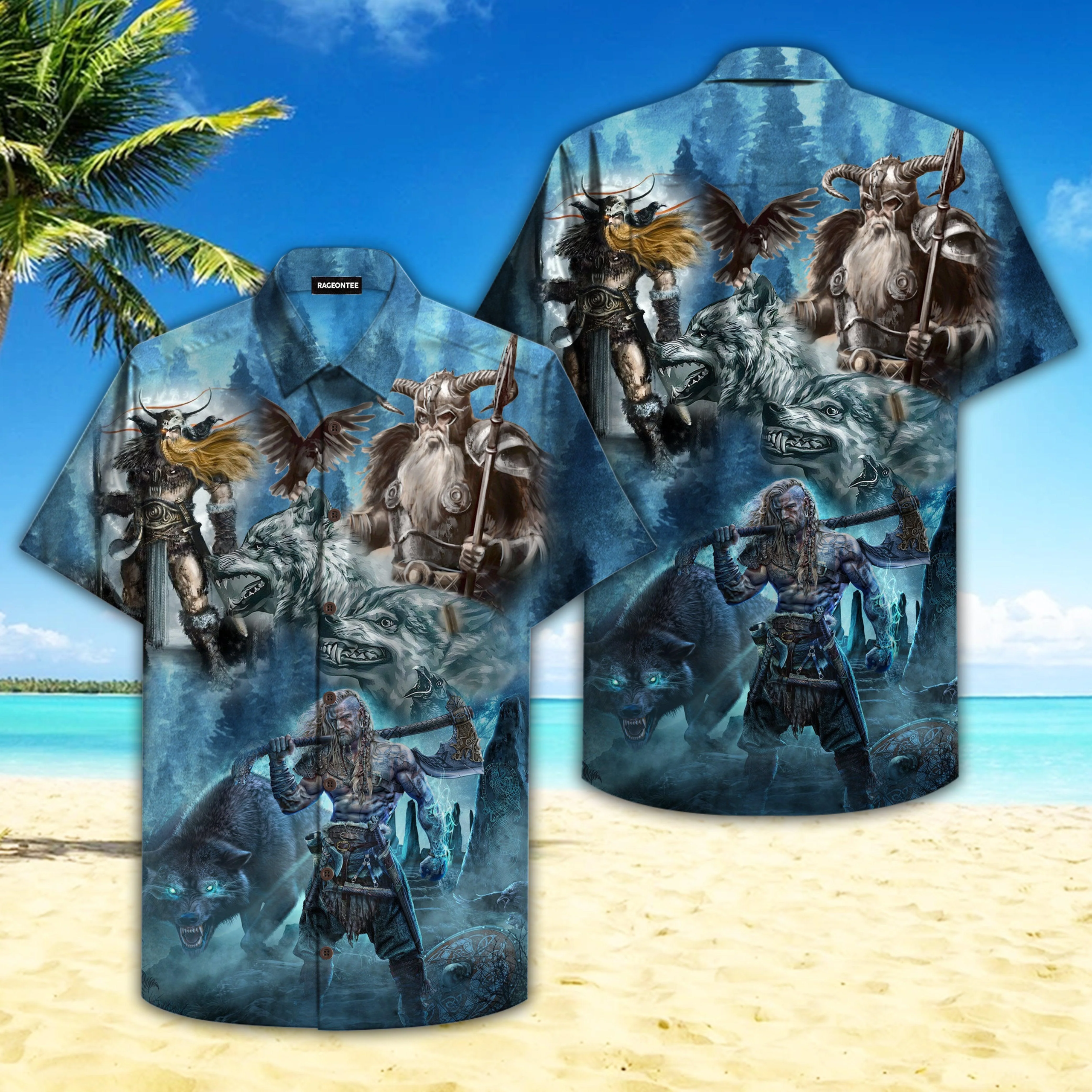 Viking Odin Trendy Hawaiian Shirt