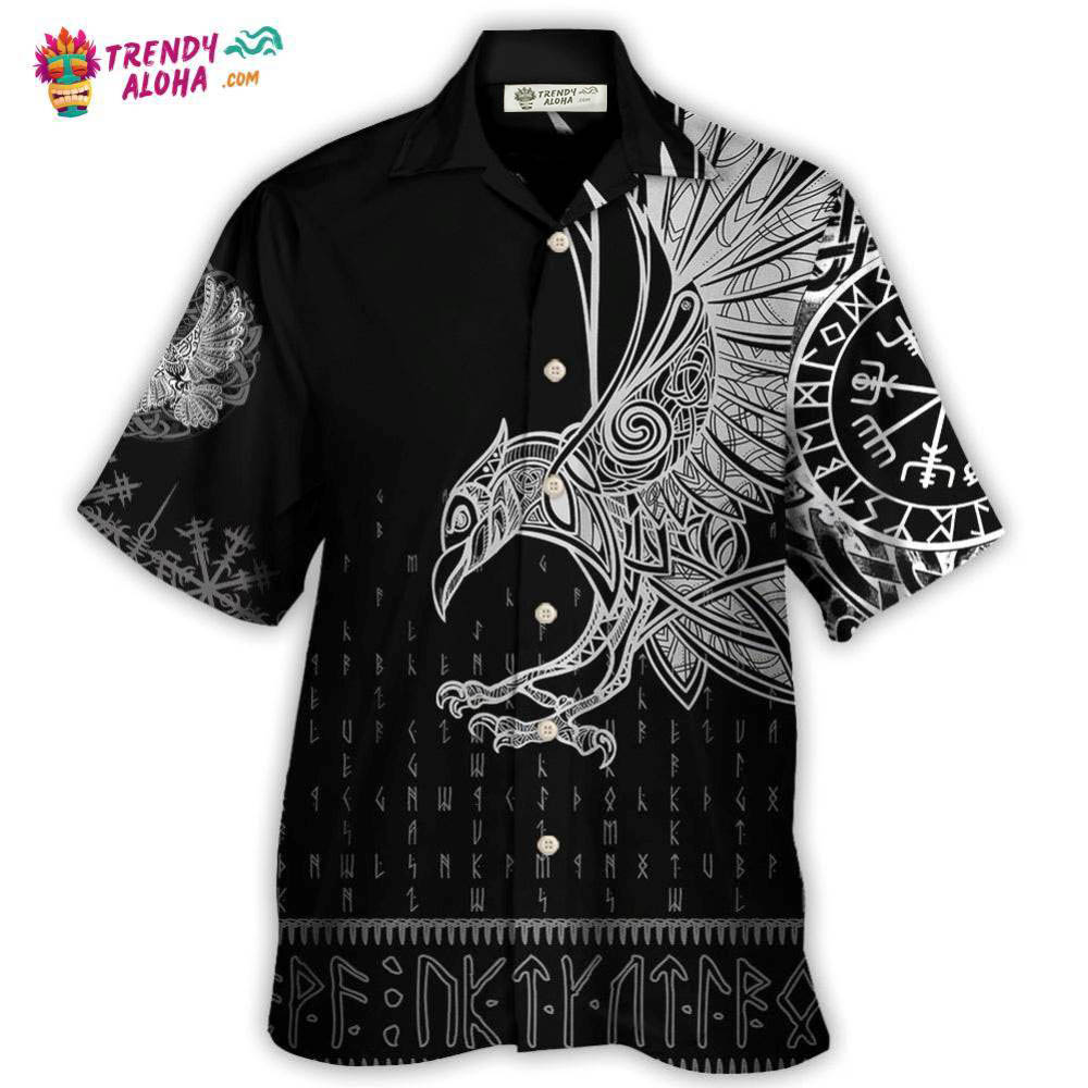 Viking Raven Odin Victory Hawaiian Shirt – Trendy Aloha Viking Raven Odin Victory Hawaiian Shirt – Trendy Aloha