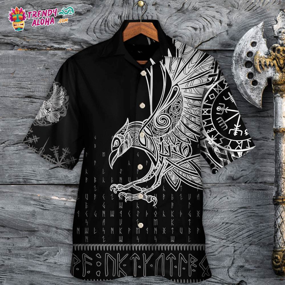 Viking Raven Odin Victory Hawaiian Shirt – Trendy Aloha