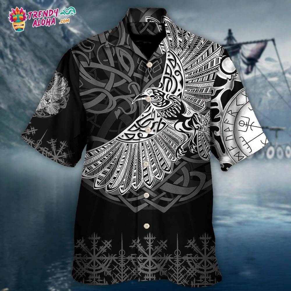 Viking Raven Valhalla Norse Hawaiian Shirt – Trendy Aloha