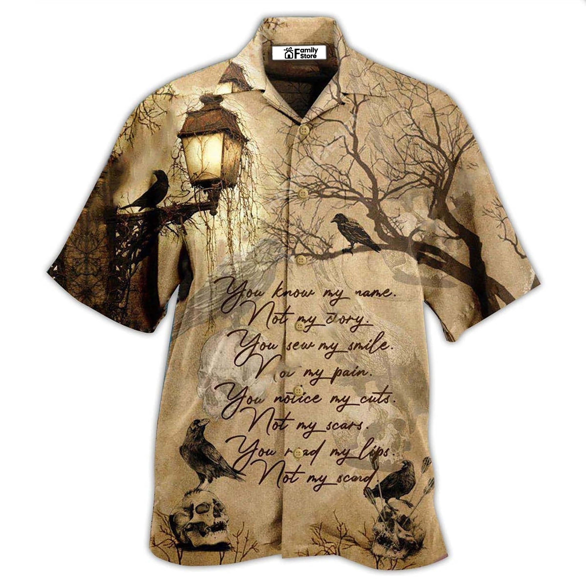 Viking Raven You Know My Name Not My Story Hawaiian Shirt Viking Raven You Know My Name Not My Story Hawaiian Shirt
