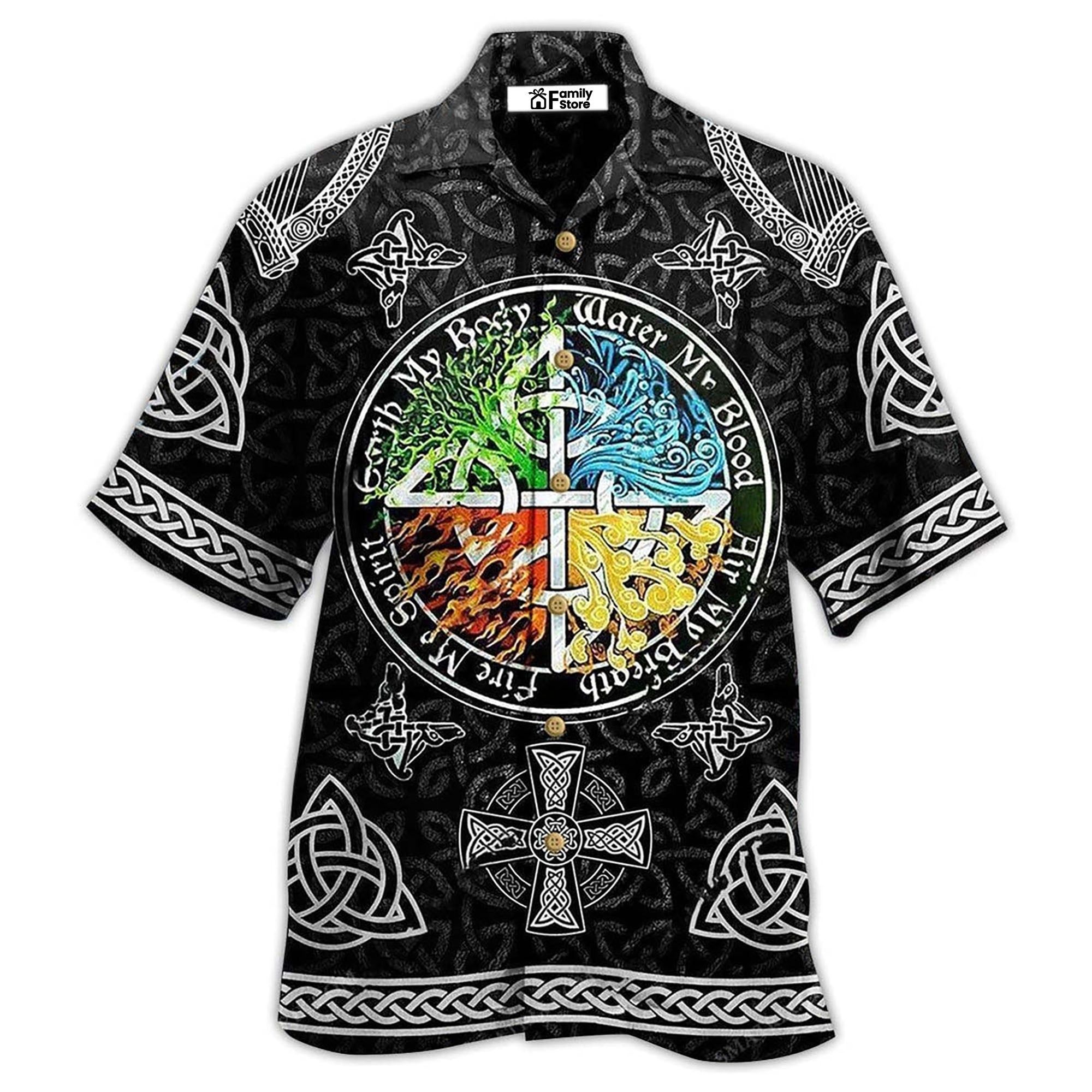 Viking Sign My Blood Hawaiian Shirt Viking Sign My Blood Hawaiian Shirt