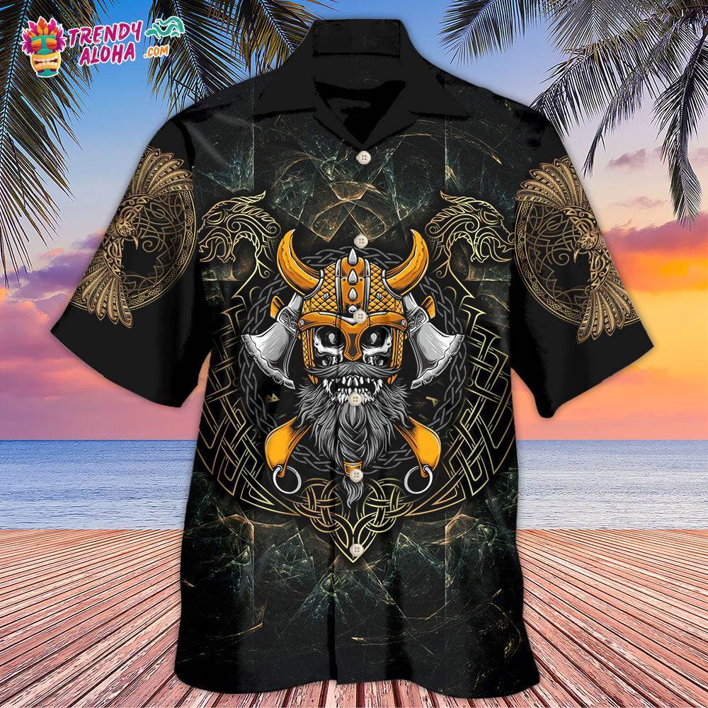 Viking Skull King Darkness Hawaiian Shirt – Trendy Aloha