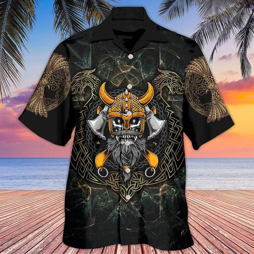 Viking Skull King Darkness Hawaiian Shirt