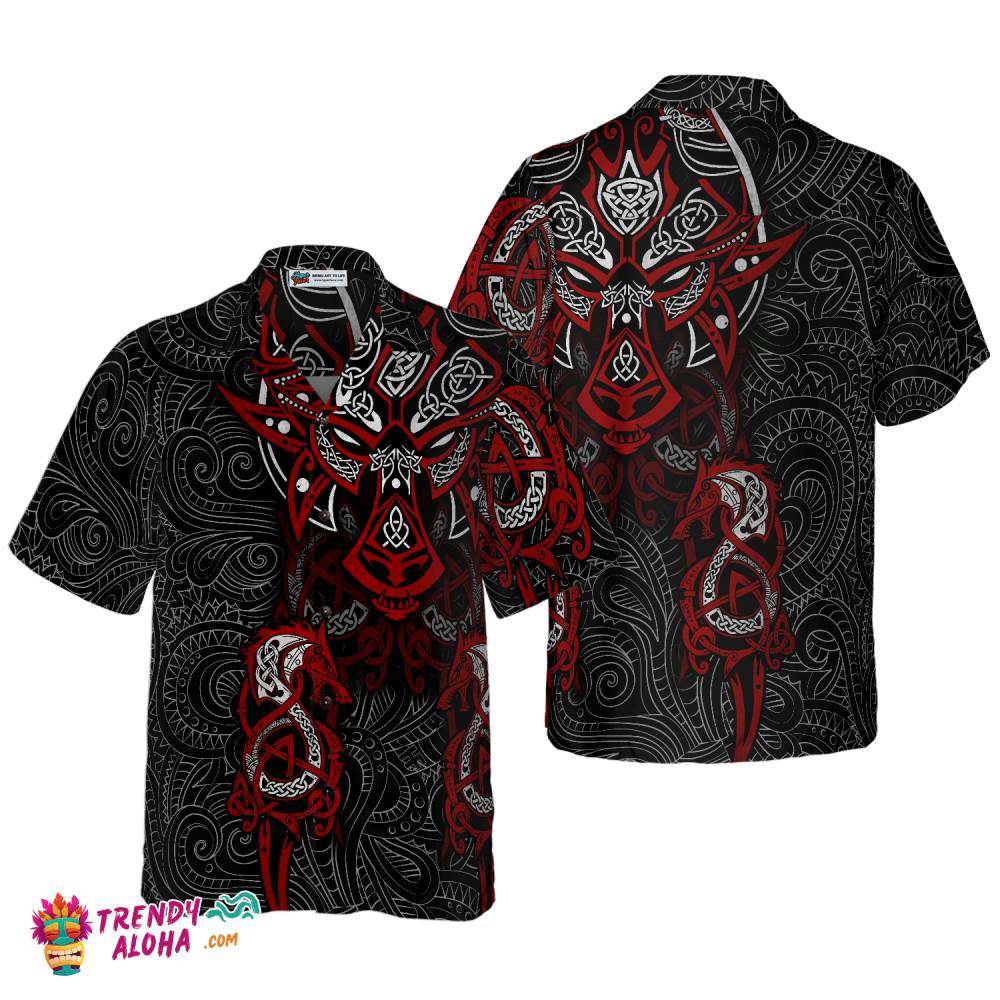 Viking Tattoo Dragon Hawaiian Shirt