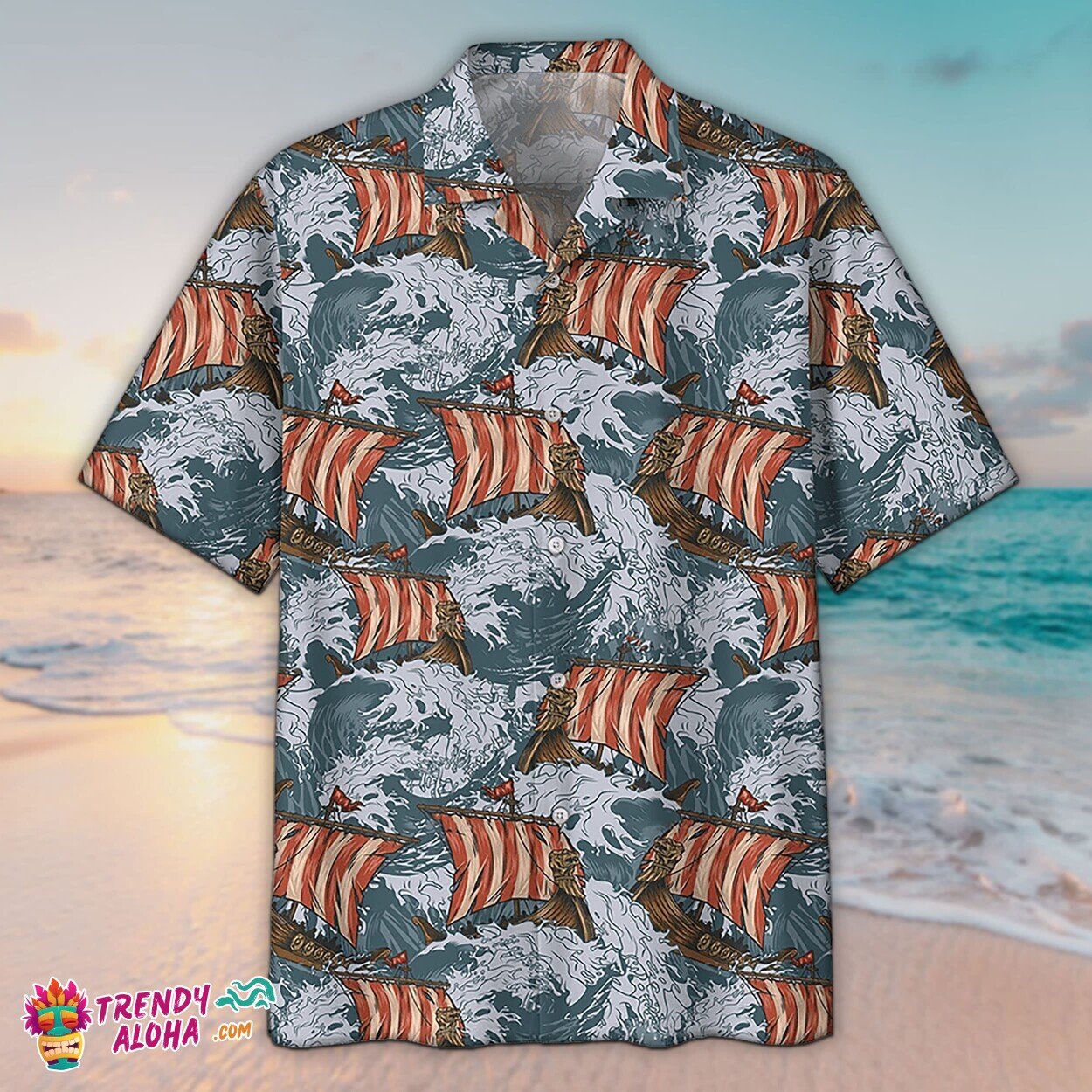 Viking Thunder Storm Custom Personalized Unisex Hawaiian Aloha Shirt