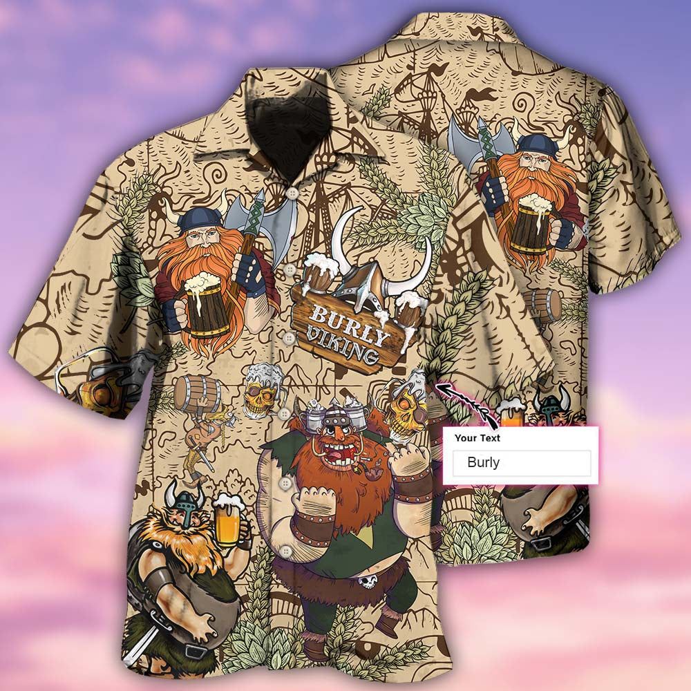 Viking Valor: Personalized Viking Victory Hawaiian Shirt