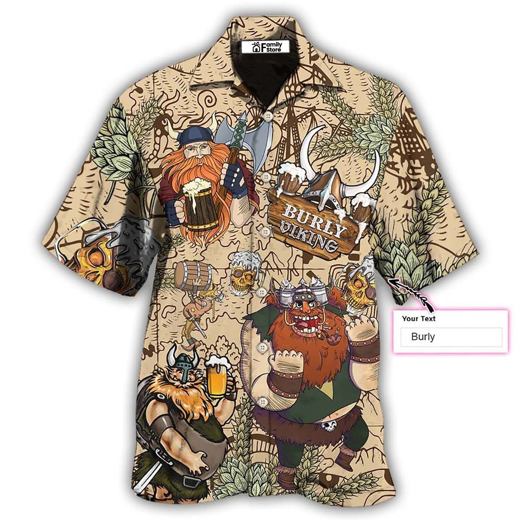 Viking Valor: Personalized Viking Victory Hawaiian Shirt Viking Valor: Personalized Viking Victory Hawaiian Shirt