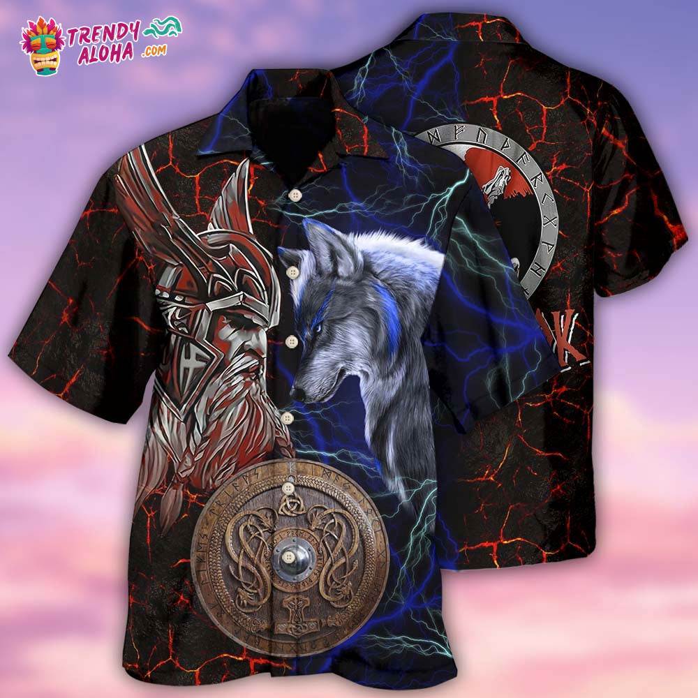 Viking Victory Colorful Life Style Hawaiian Shirt – Trendy Aloha
