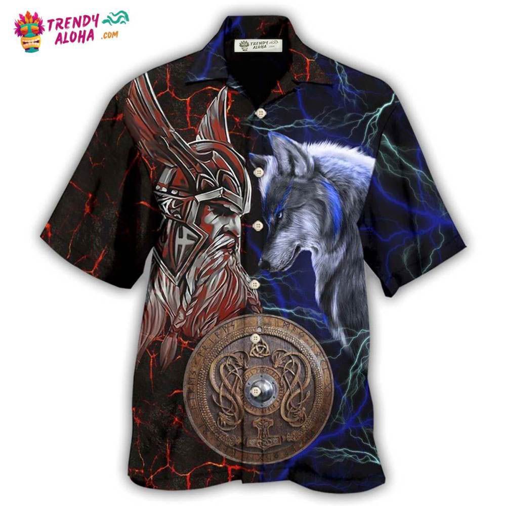 Viking Victory Colorful Life Style Hawaiian Shirt – Trendy Aloha
