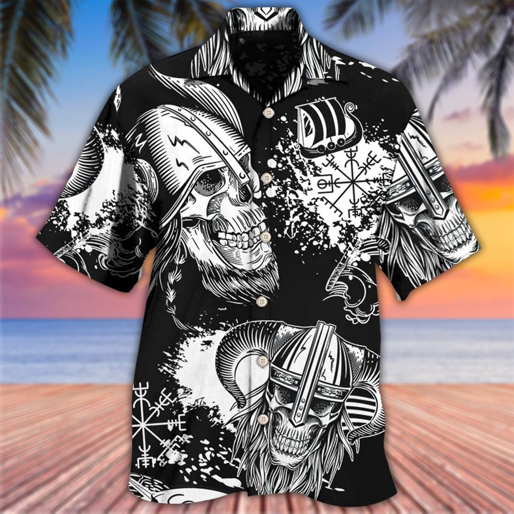 Viking Victory Life Black Style Hawaiian Shirt