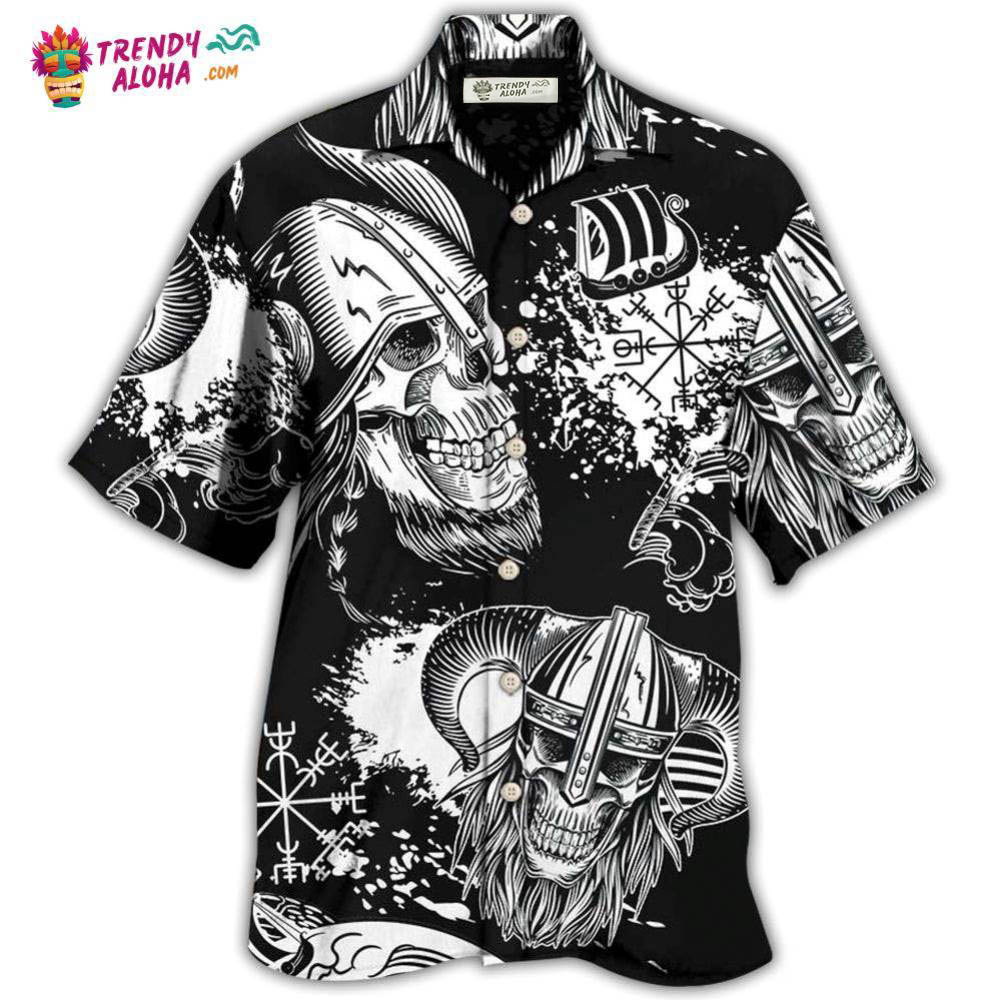 Viking Victory Life Black Style Hawaiian Shirt – Trendy Aloha