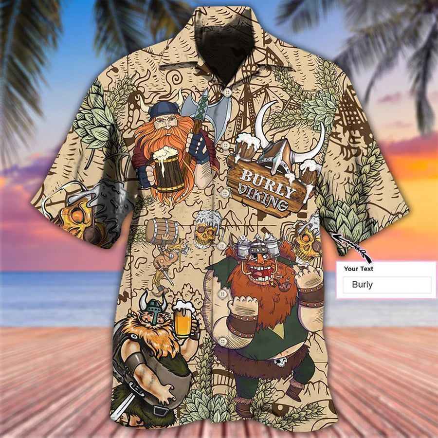 Viking Victory Style Personalized Hawaiian Shirt